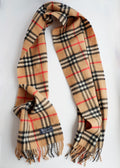 Authentic Preowned Burberry's Wool Check Print Scarf