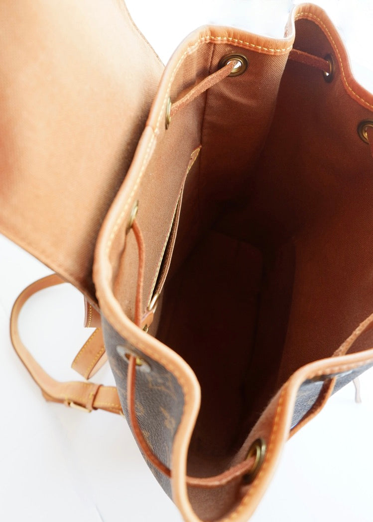 Preowned Vintage Louis Vuitton Monogram Montsouris MM Backpack