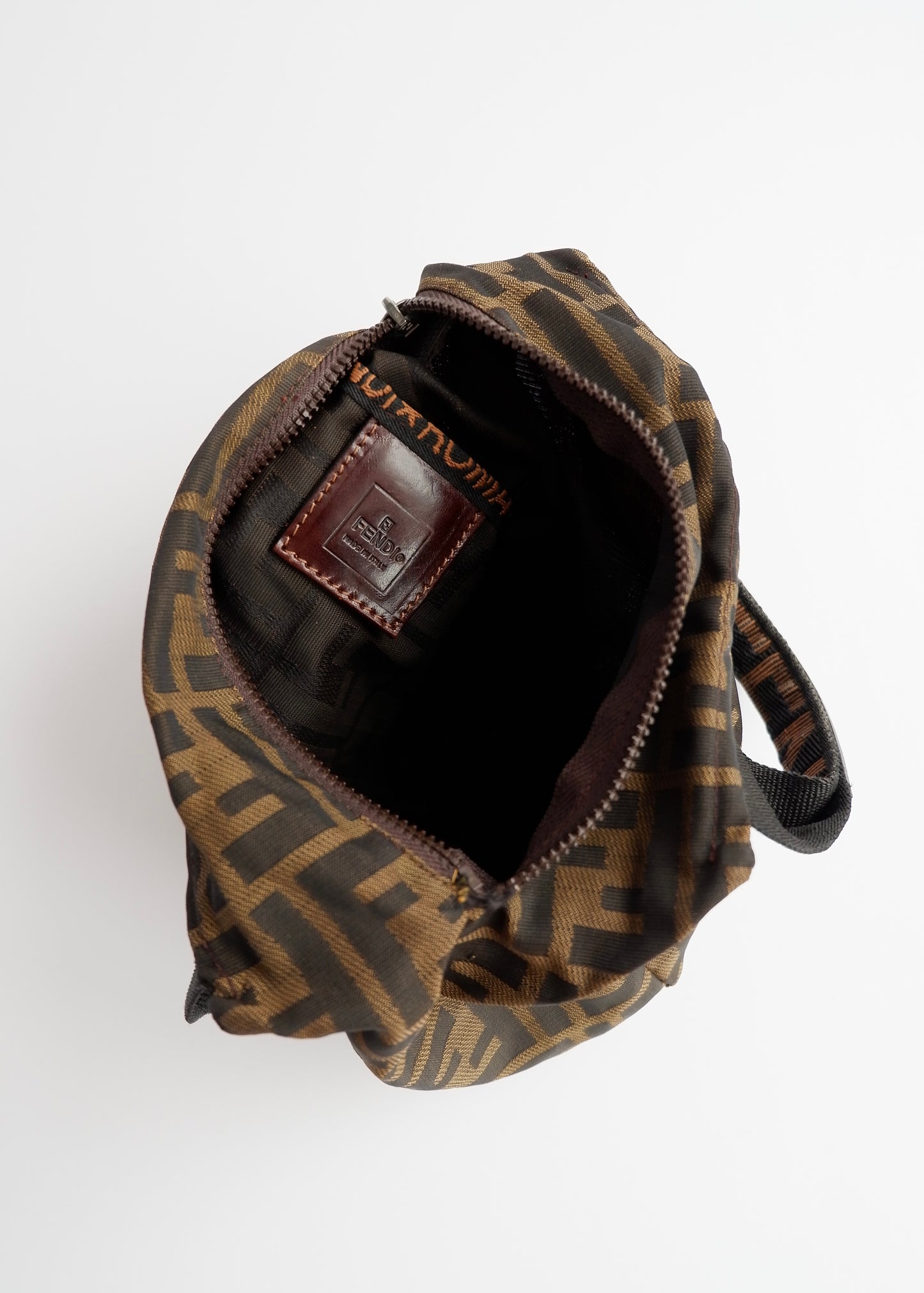 Authentic Preowned Vintage Fendi Brown Zucca Micro Handbag