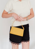 Preowned Louis Vuitton Yellow Epi Leather Pochette Shoulder Bag