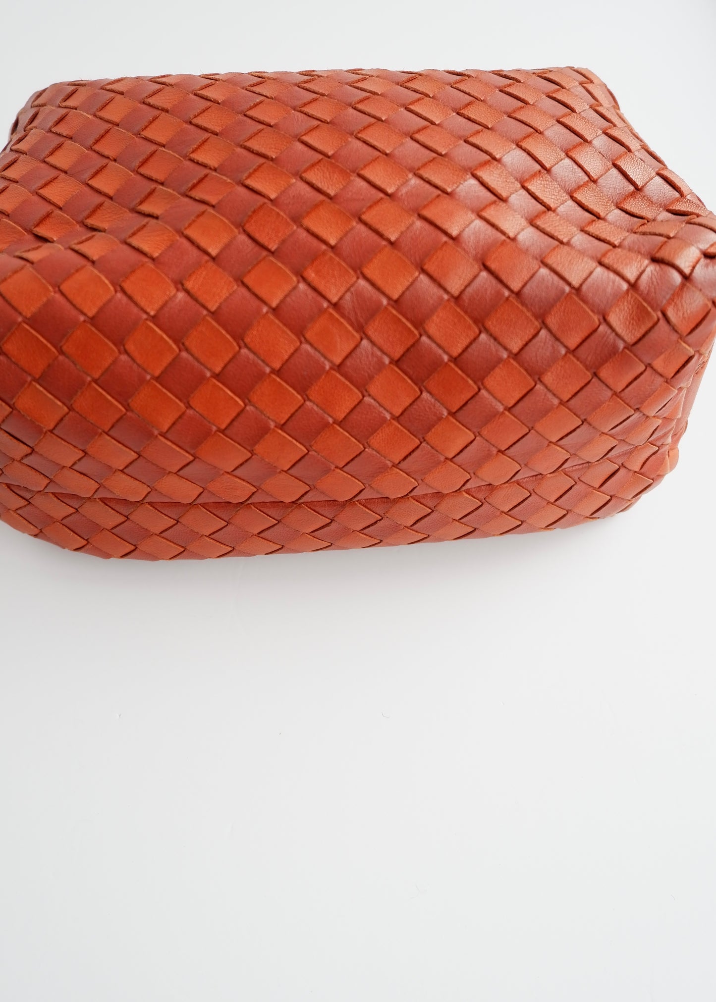 Authentic Preowned Vintage Bottega Veneta Burnt Orange Wrist Bag