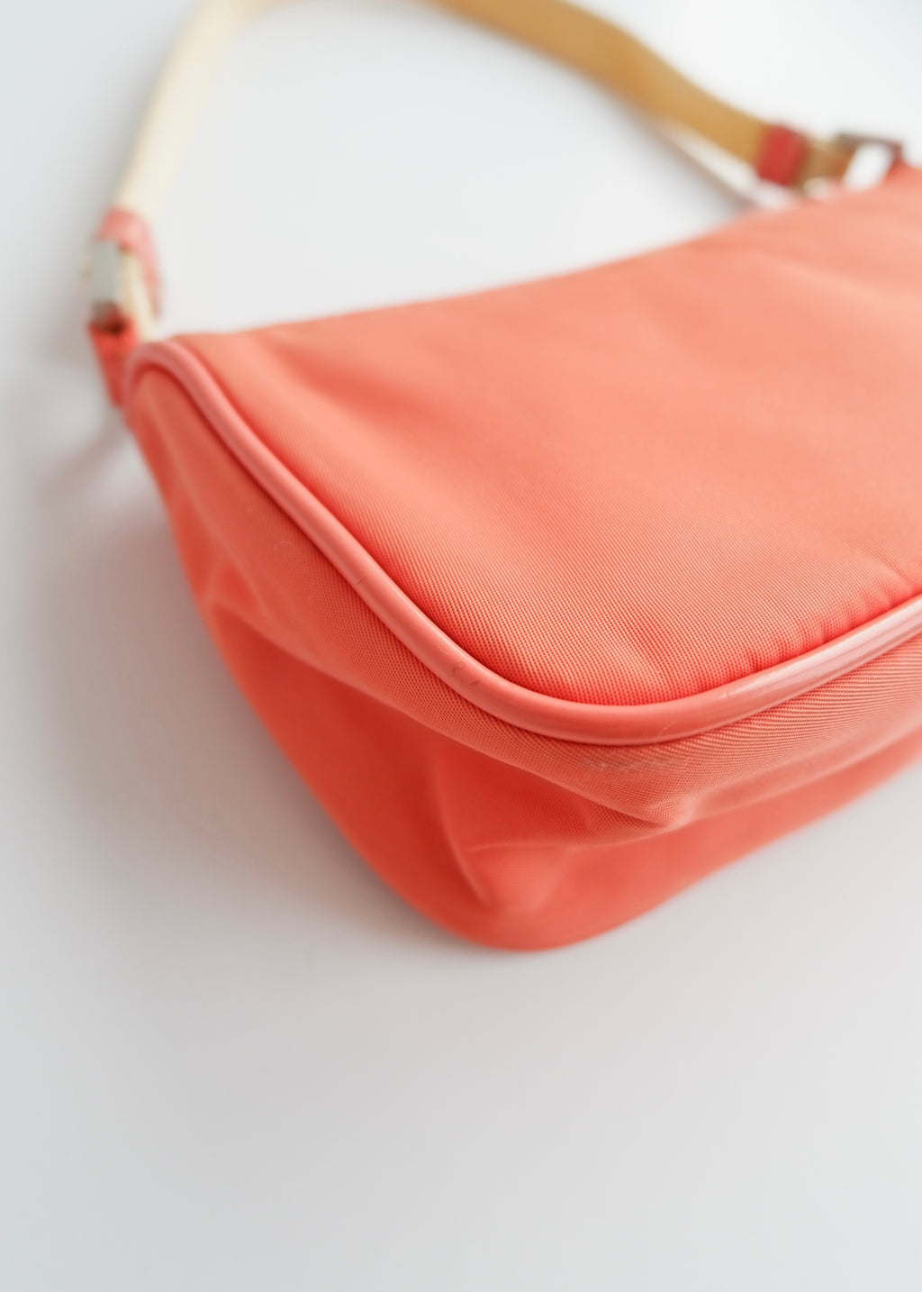 Authentic Preowned Prada Salmon Pink Nylon Shoulder Bag