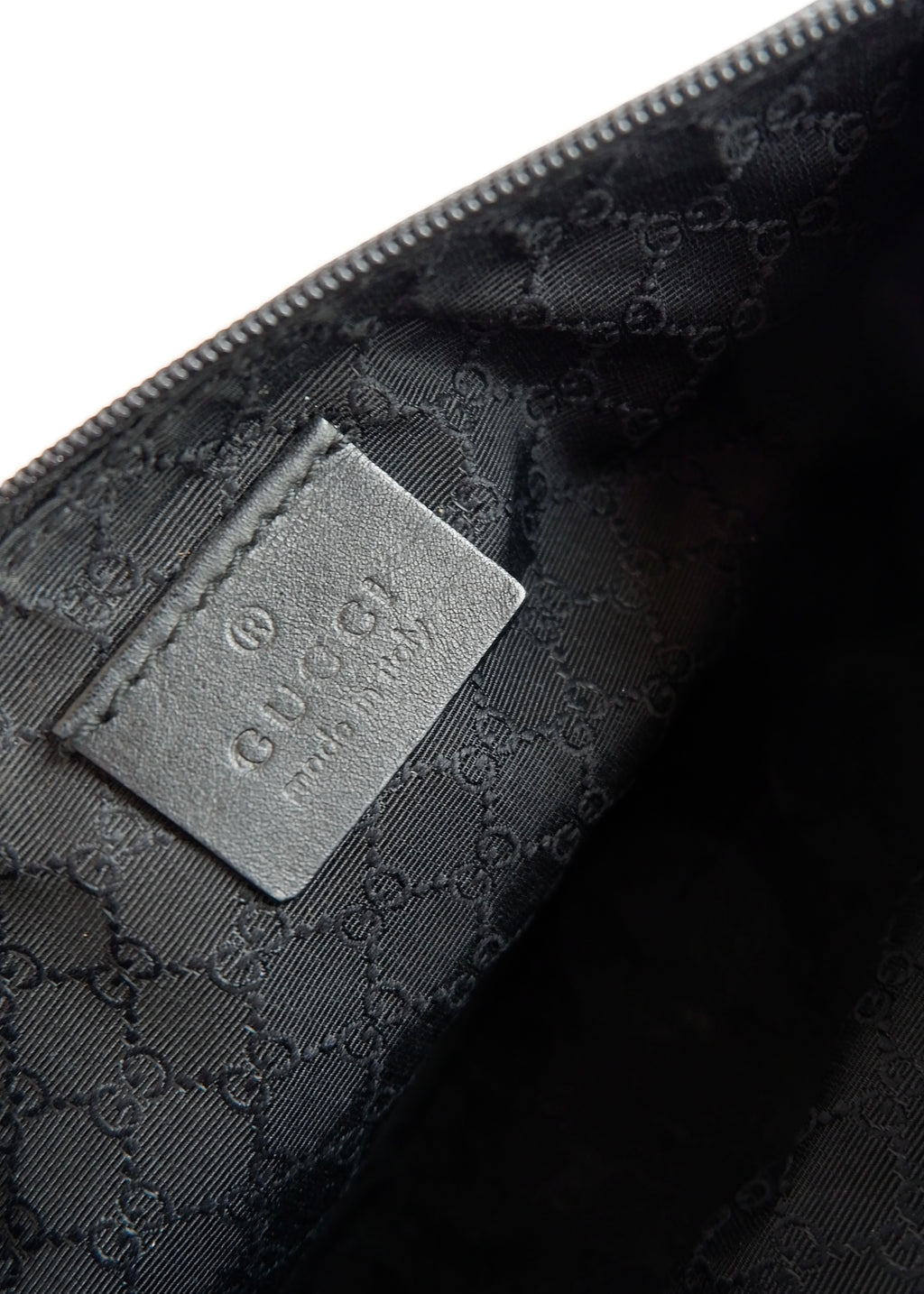 Authentic Preowned Gucci Black Denim/ Leather Sherry Line Micro Shoulder Bag