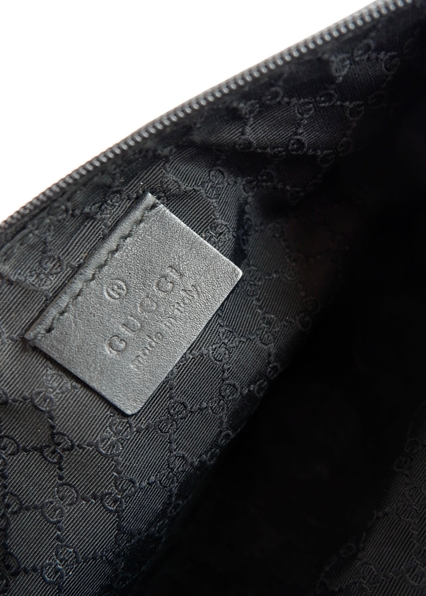 Authentic Preowned Gucci Black Denim/ Leather Sherry Line Micro Shoulder Bag
