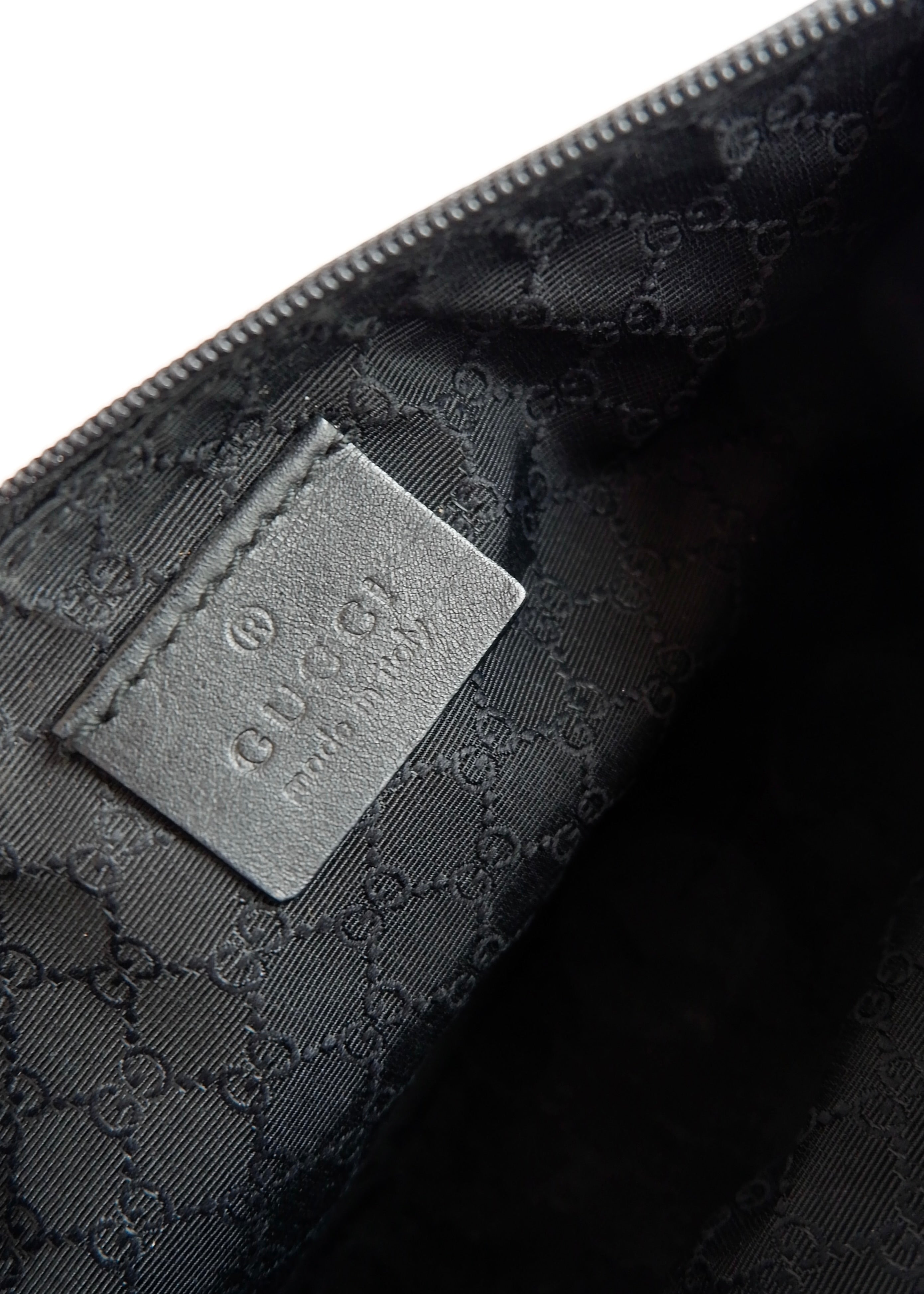 Authentic Preowned Gucci Black Denim/ Leather Sherry Line Micro Shoulder Bag