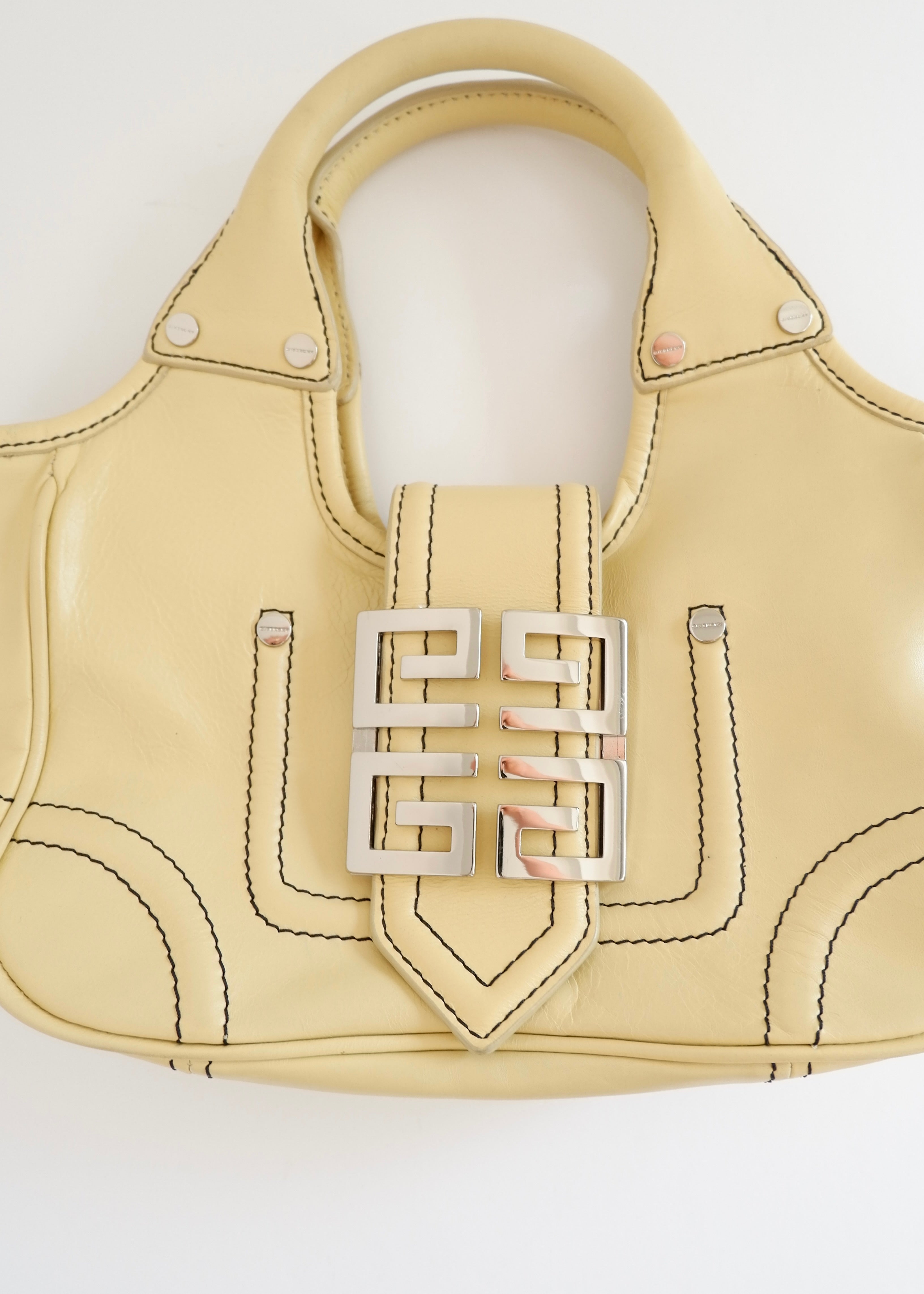 Preowned Givenchy Yellow Leather Small Handbag