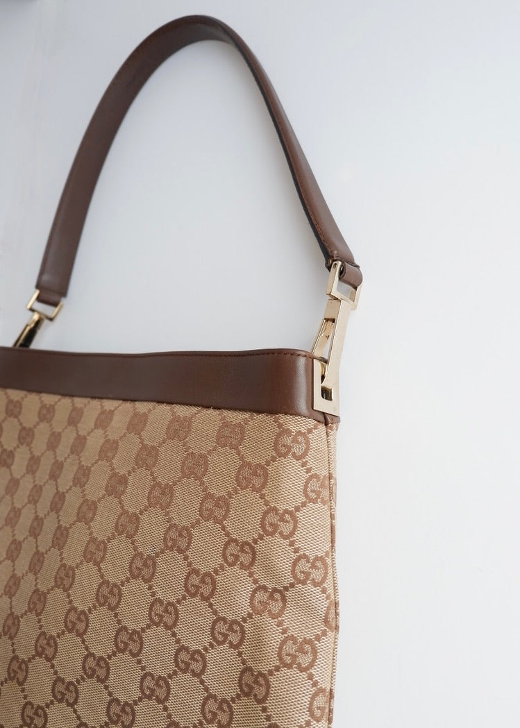 Authentic Preowned Gucci Brown GG Canvas Shoulder Bag