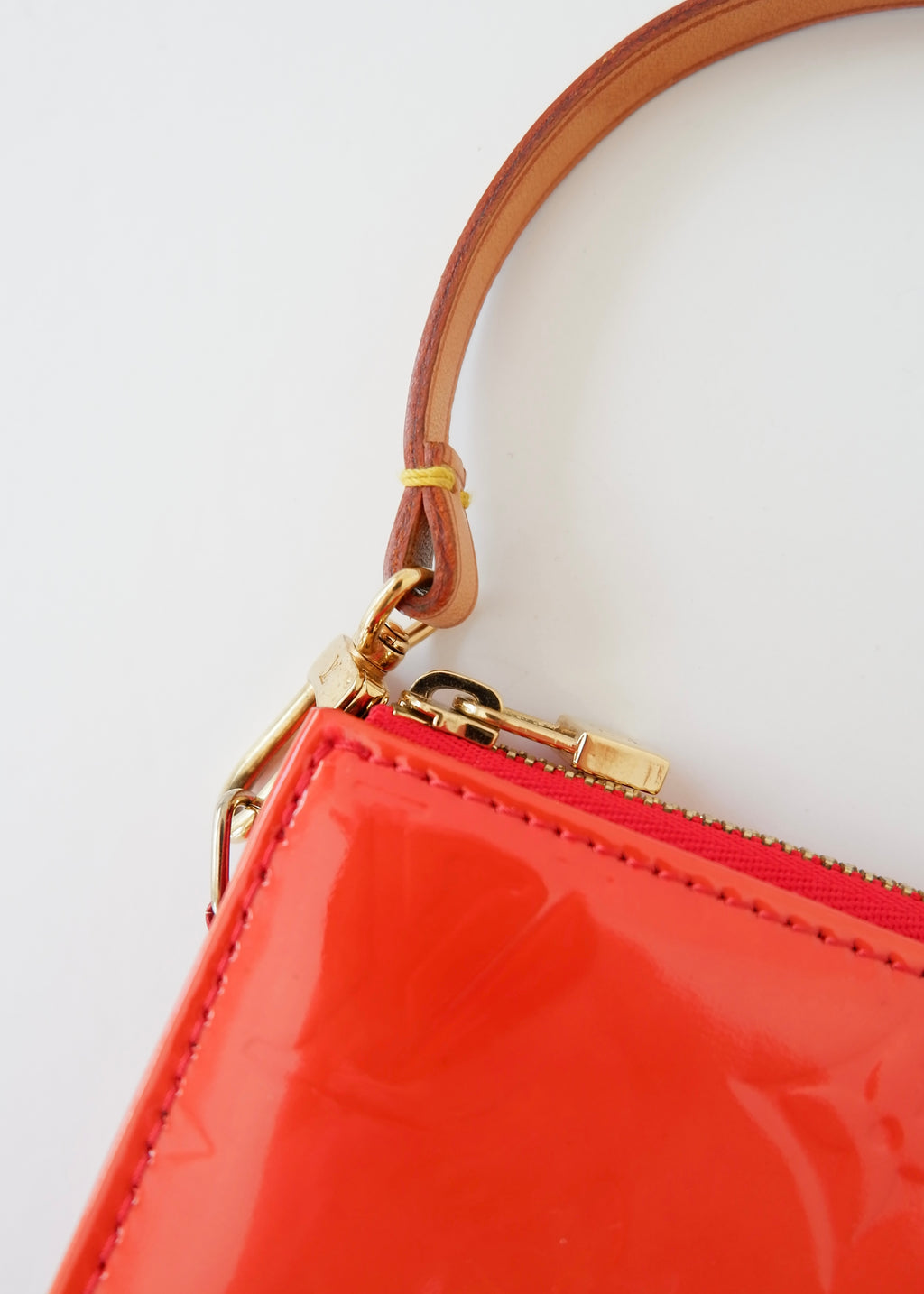 Authentic Preowned Louis Vuitton Red Vernis Lexington Pochette Shoulder Bag