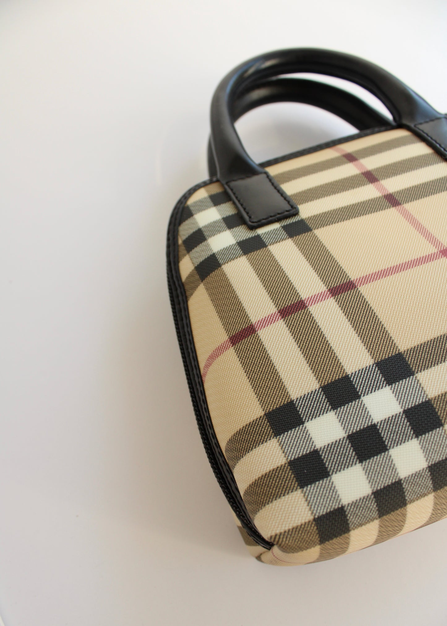 Authentic Preowned Burberry Beige Nova Check Mini Top Handle Bag