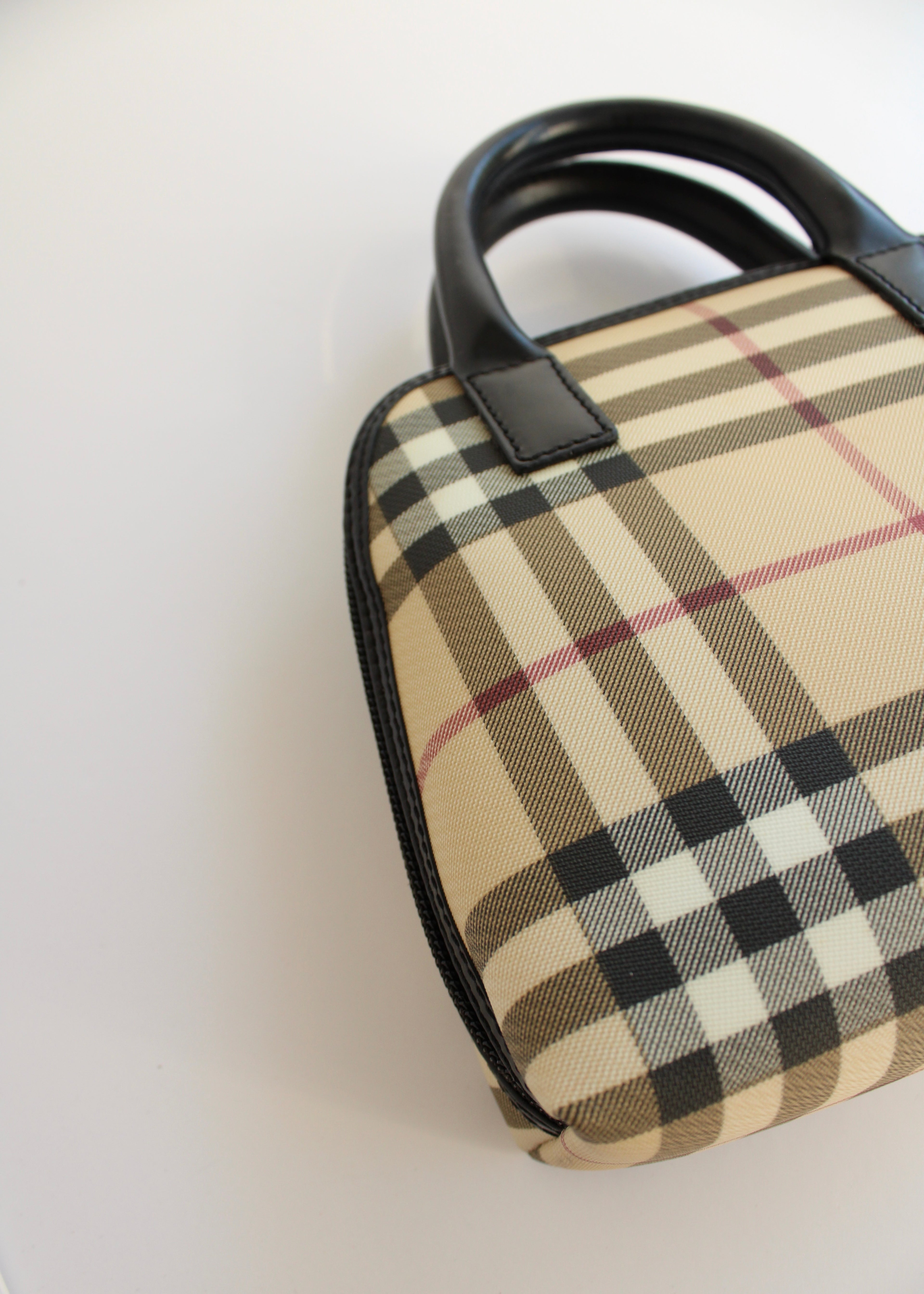 Authentic Preowned Burberry Beige Nova Check Mini Top Handle Bag