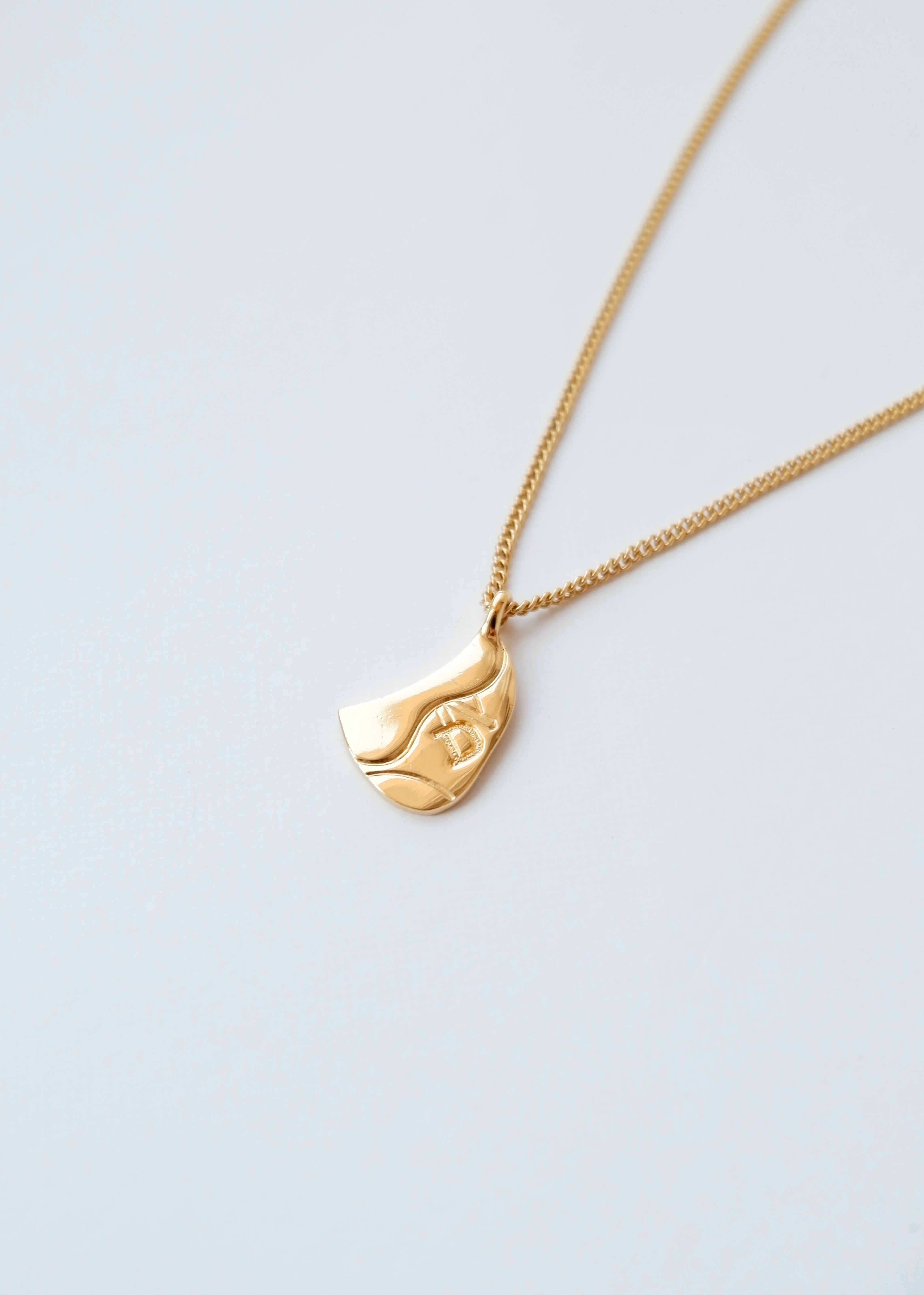 Preowned Vintage Dior Gold-Tone Saddle Charm Necklace