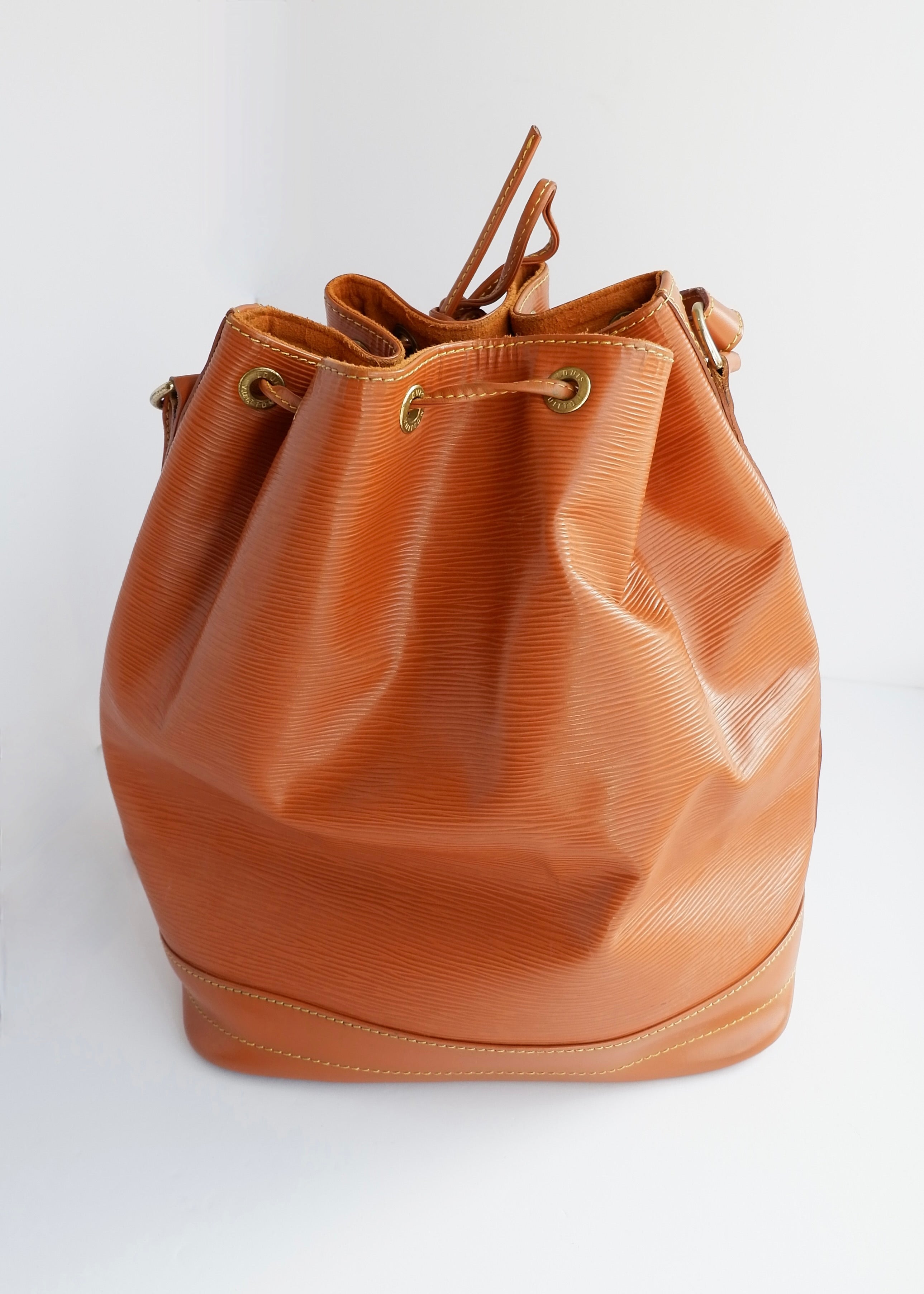 Authentic Preowned Louis Vuitton Brown Leather Epi Noe