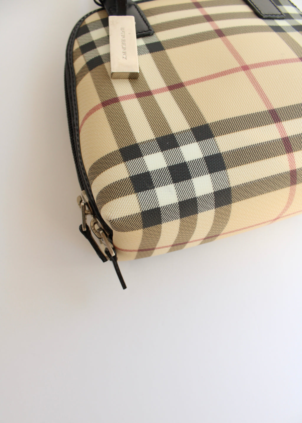 Authentic Preowned Burberry Beige Nova Check Mini Top Handle Bag