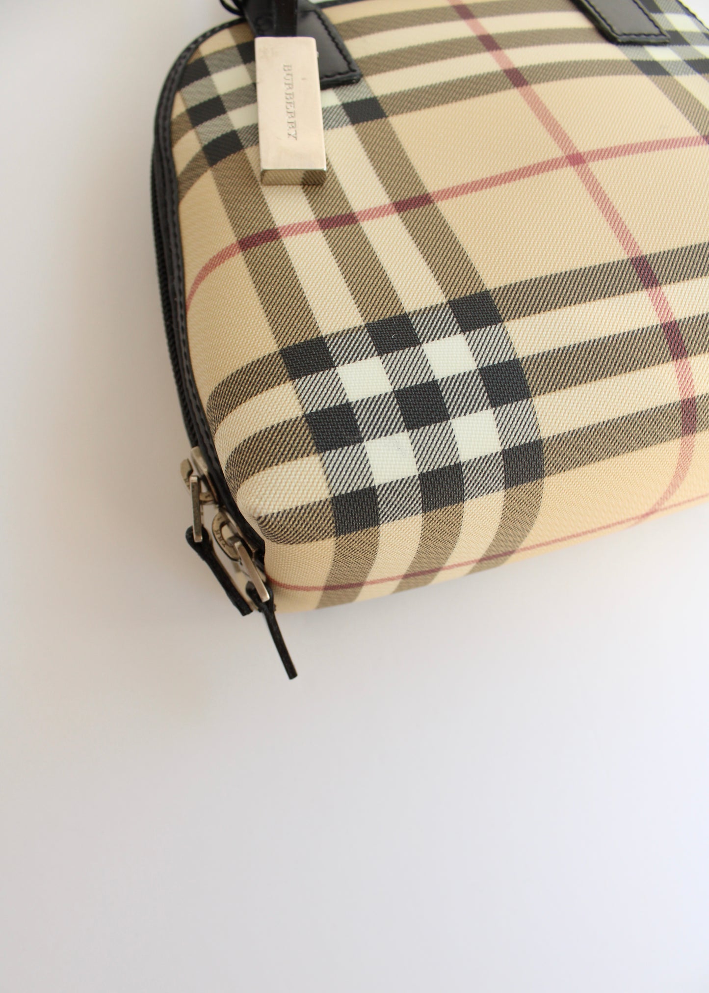 Authentic Preowned Burberry Beige Nova Check Mini Top Handle Bag