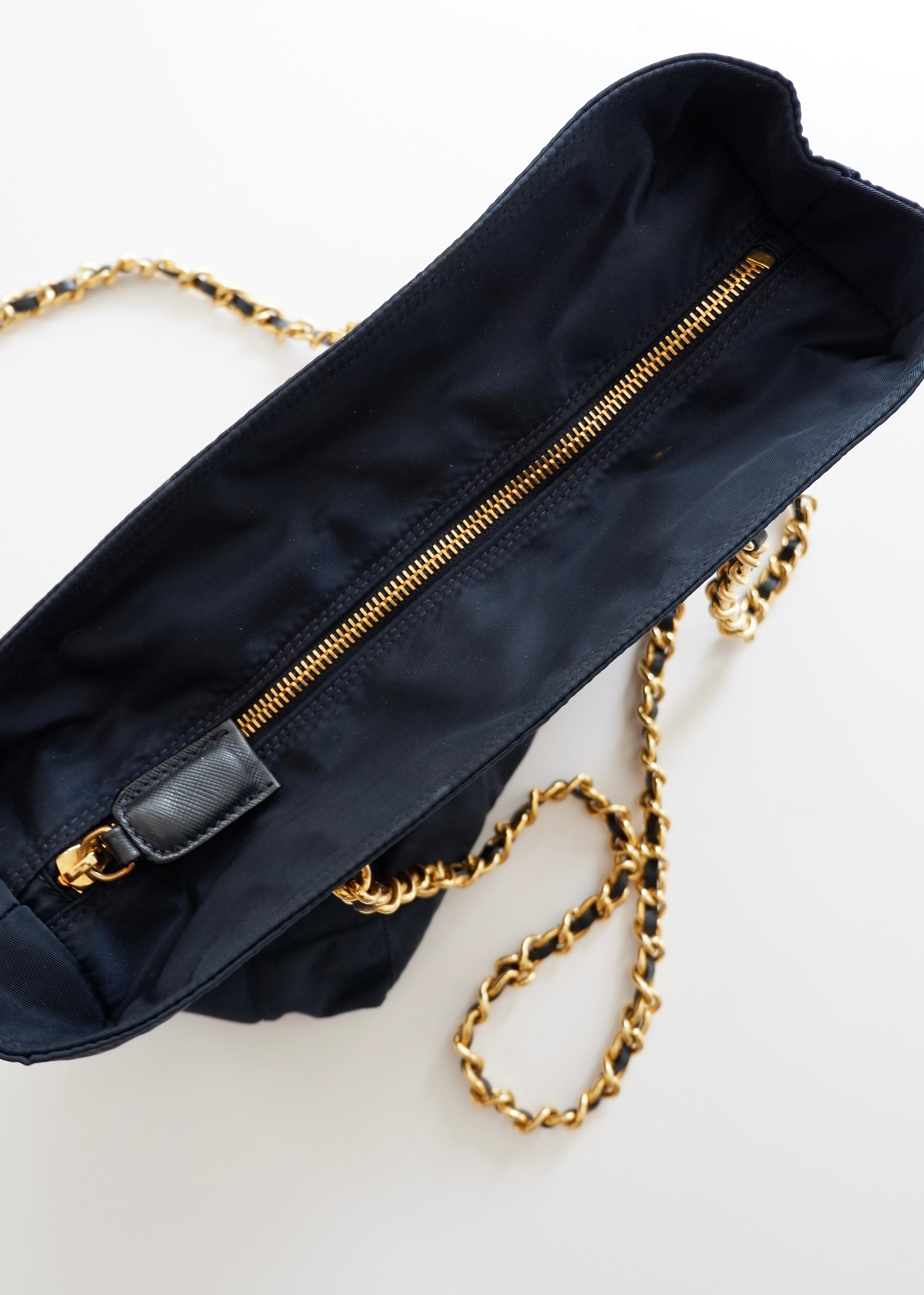 Authentic Preowned Prada Navy Quilted Nylon Shoulder Bag