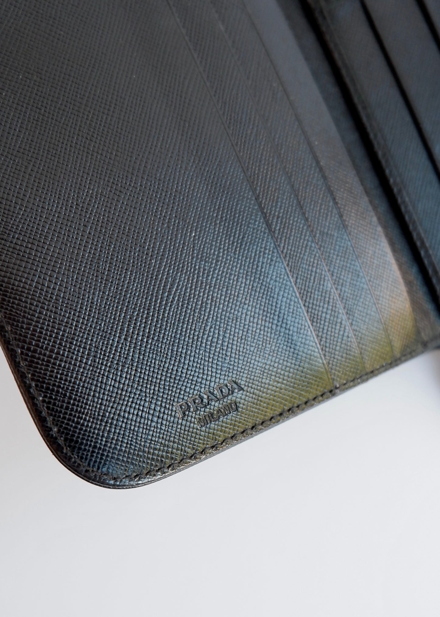 Authentic Preowned Prada Black Saffiano Leather Bi-Fold Wallet