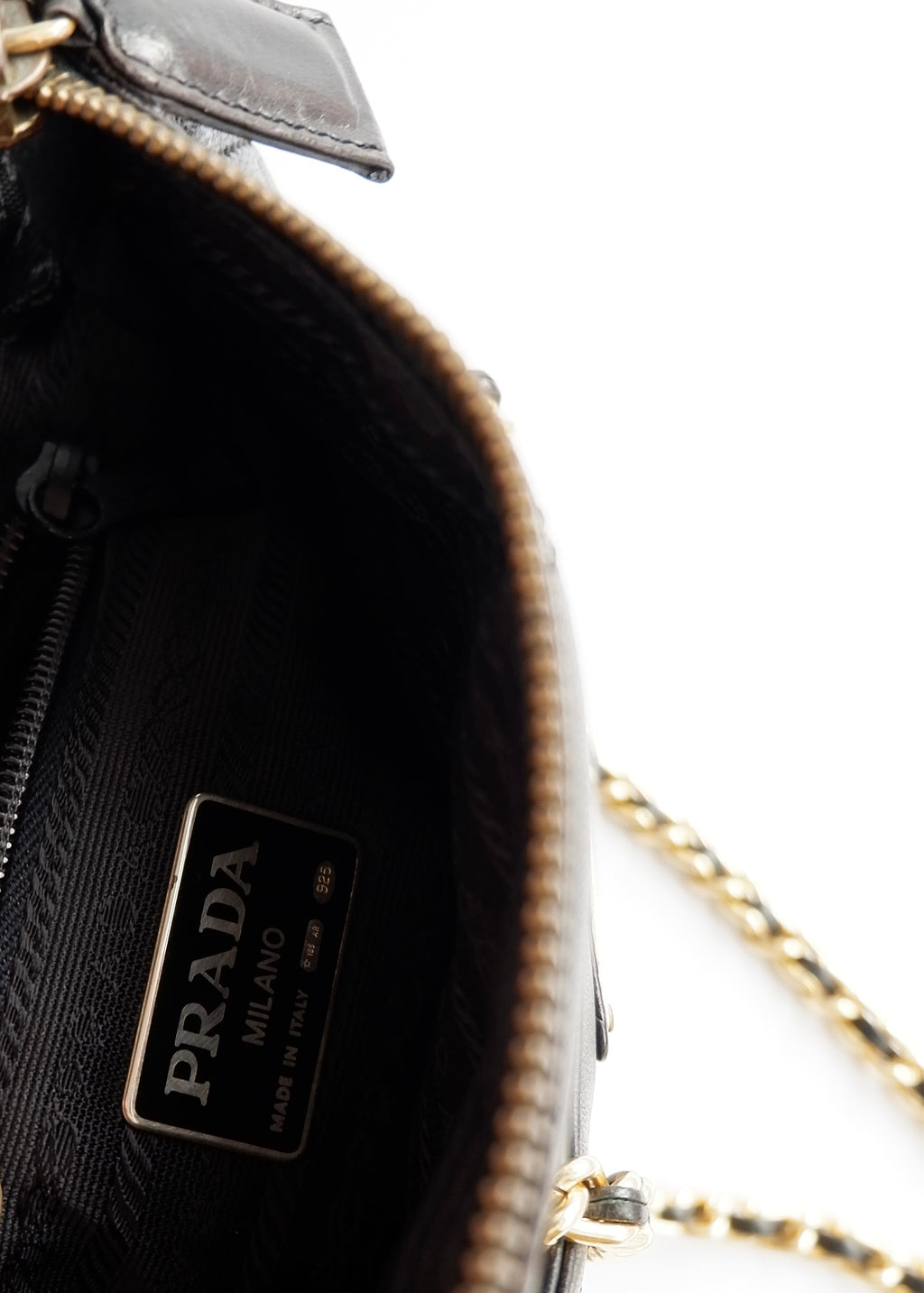 Authentic Preowned Prada Black Quilted Leather Chain Shoulder Bag