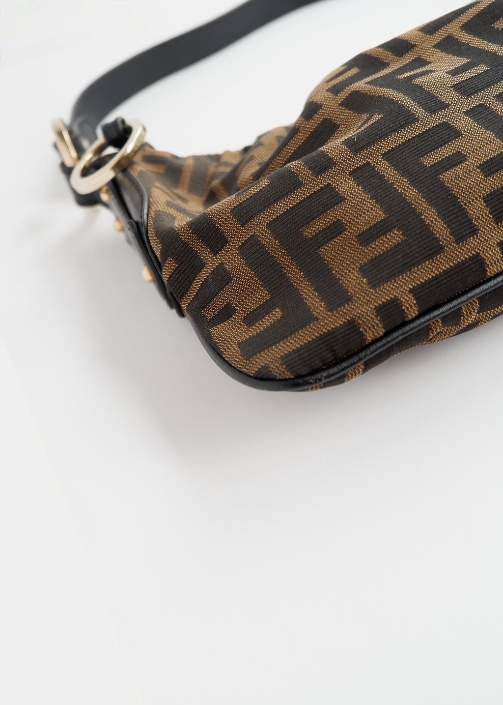 Preowned Fendi Brown Zucca Hobo Shoulder Bag