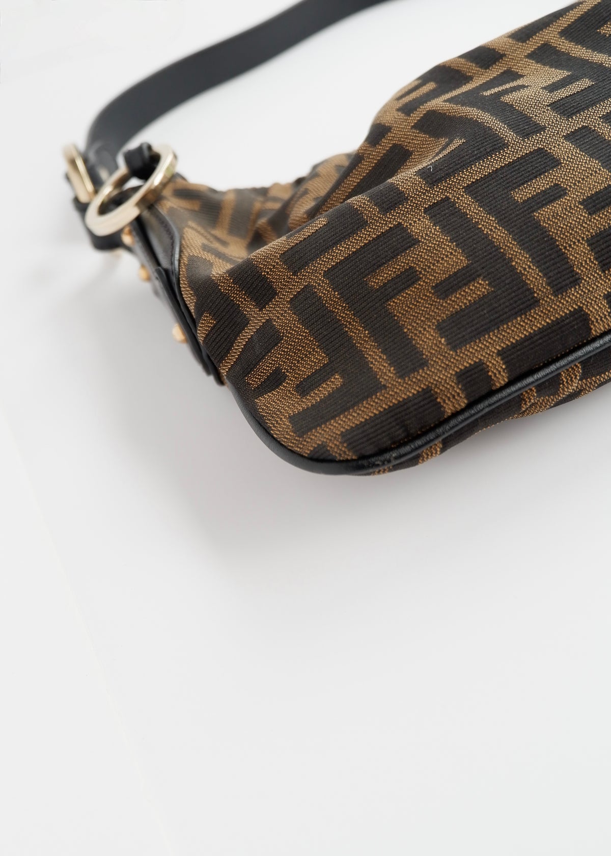 Preowned Fendi Brown Zucca Hobo Shoulder Bag