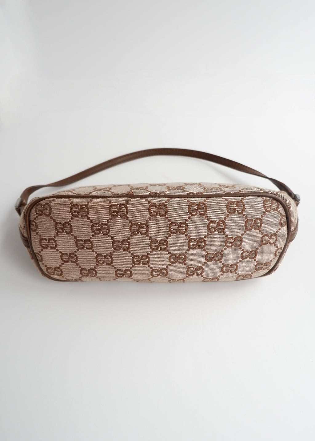 Authentic Preowned Gucci Brown GG Canvas Boat Pochette