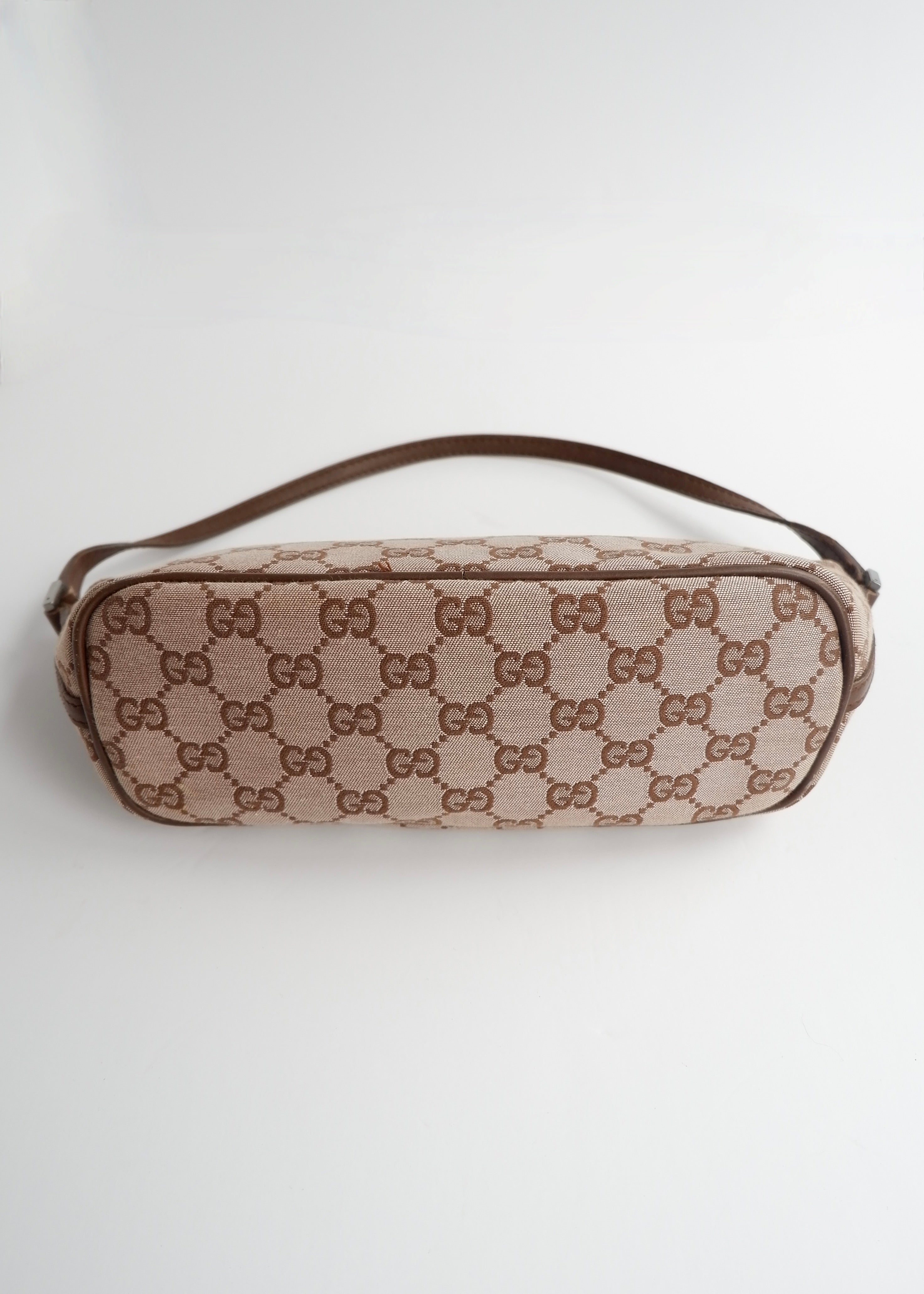 Authentic Preowned Gucci Brown GG Canvas Boat Pochette