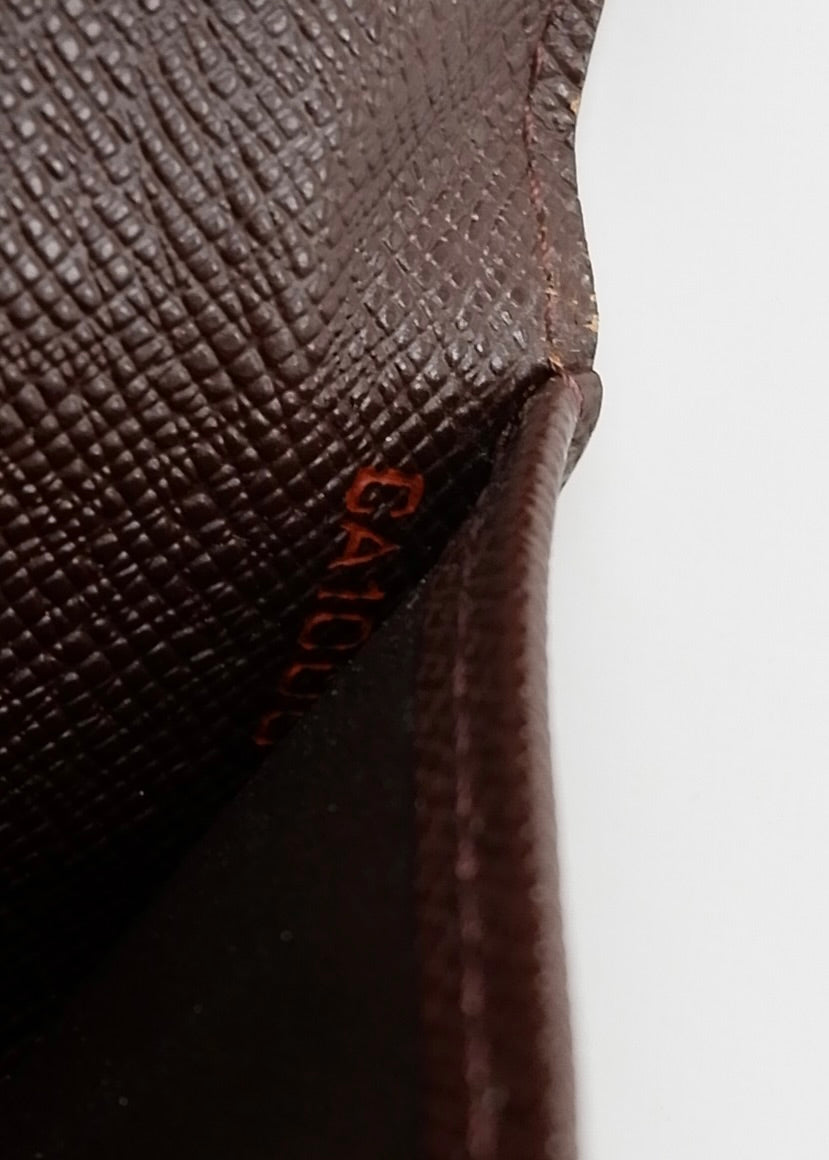 Authentic Preowned Louis Vuitton Damier Ebene Bi-Fold Long Wallet