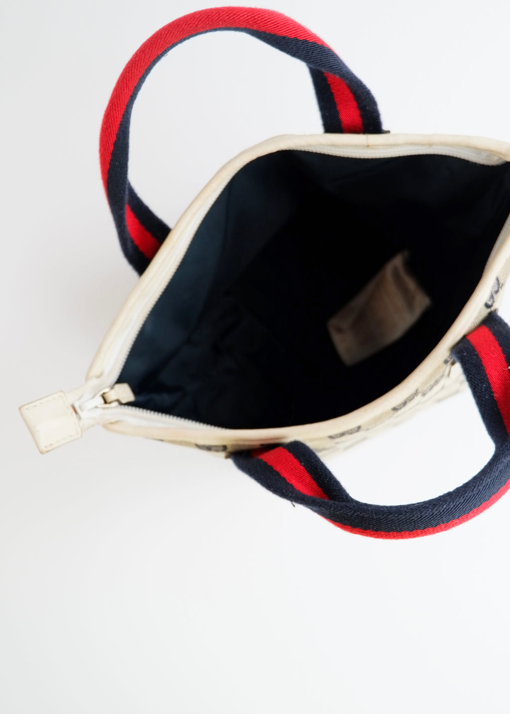 Authentic Preowned Gucci Navy GG Canvas Micro Handbag