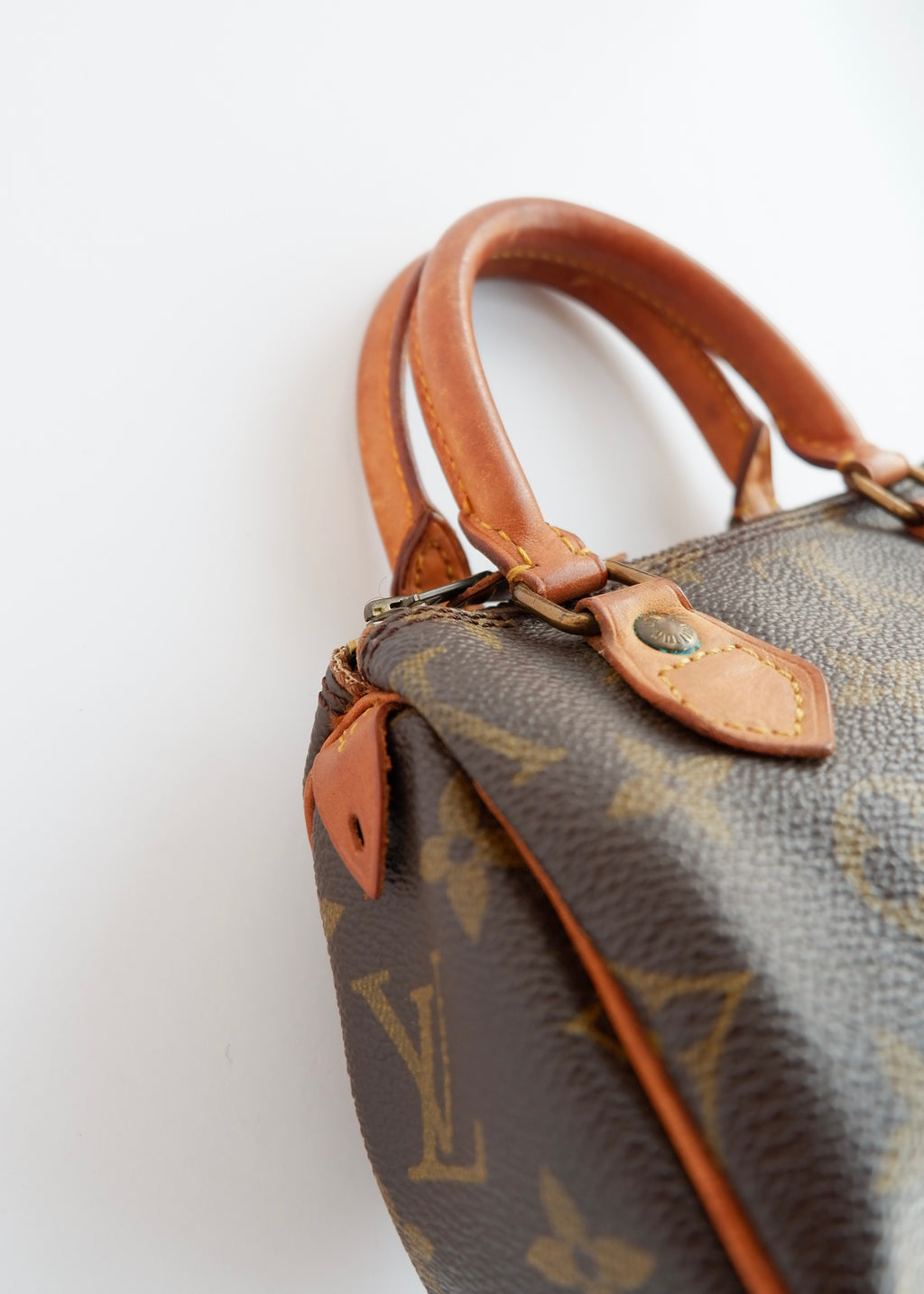 Authentic Preowned Vintage Louis Vuitton Monongram Nano Speedy (with strap)