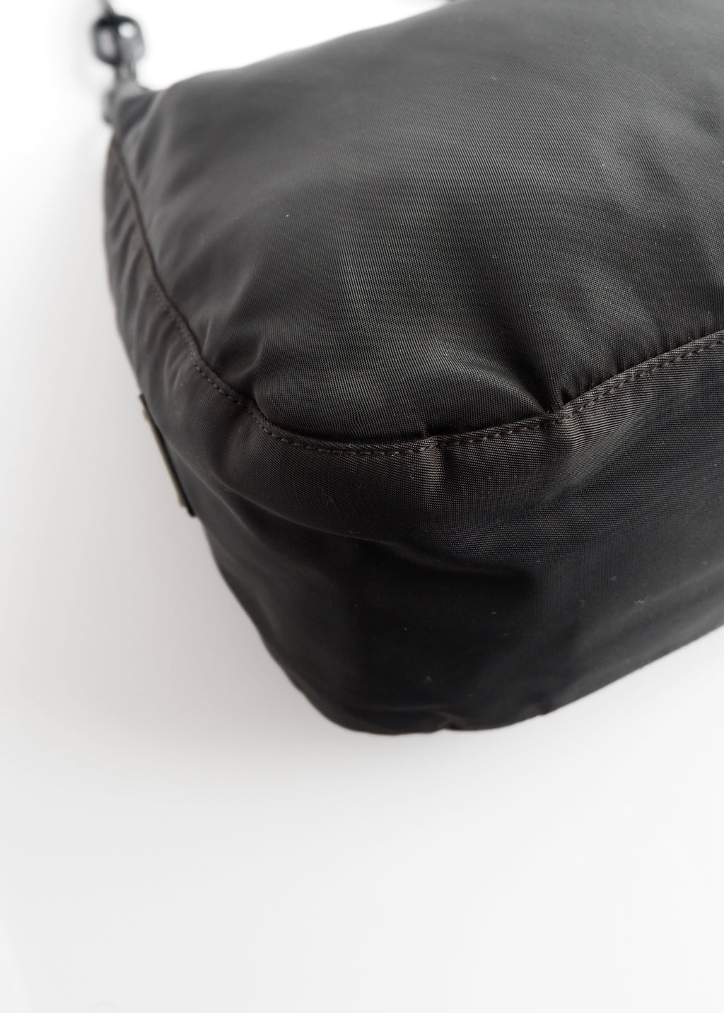 Authentic Preowned Prada Black Nylon Hobo Shoulder Bag