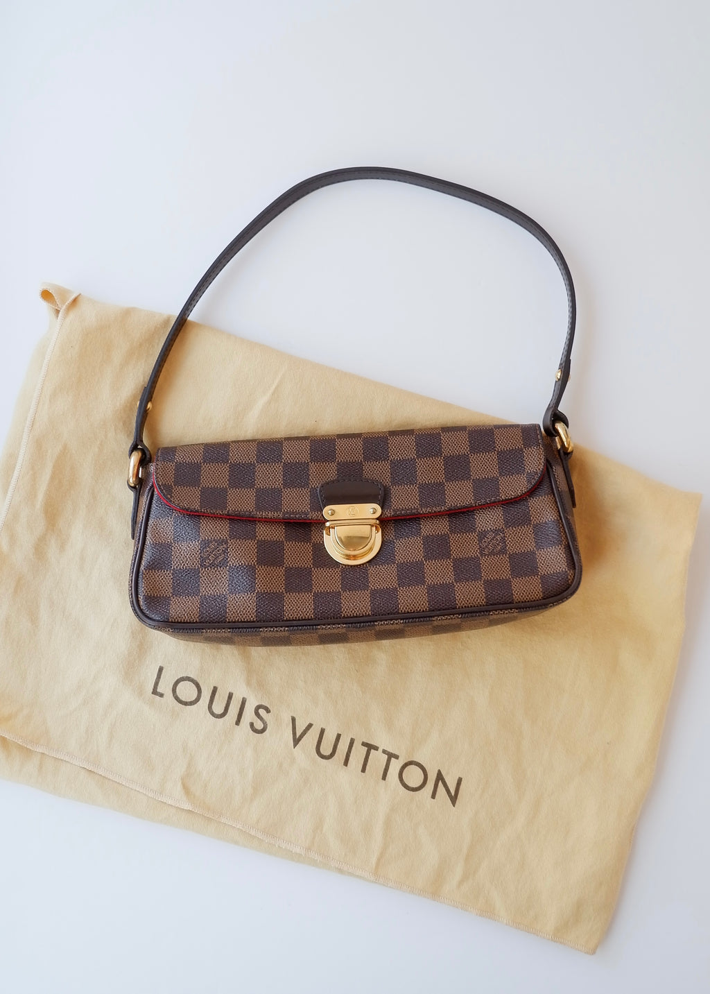 Preowned Louis Vuitton Damier Ebene Ravello PM