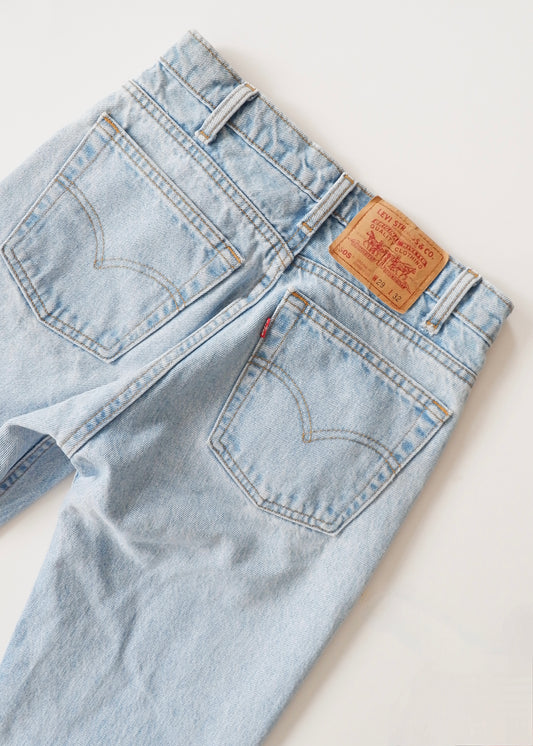 Levis Vintage 505 Light Wash Straight Leg Jeans - 26