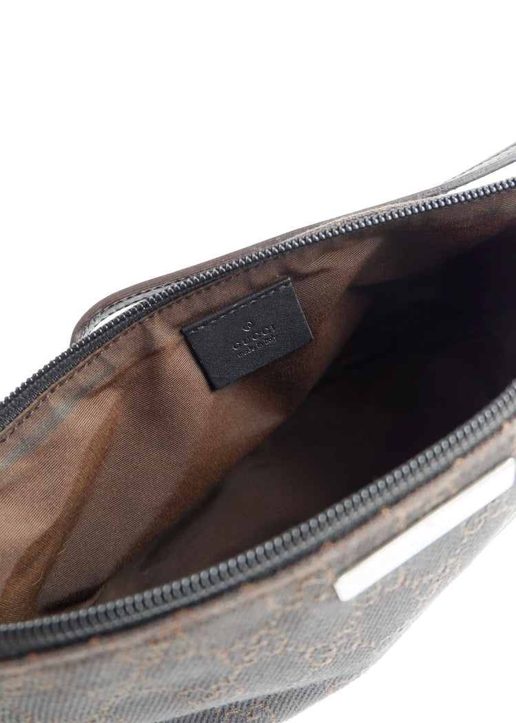 Authentic Preowned Gucci Brown GG Canvas Boat Pochette