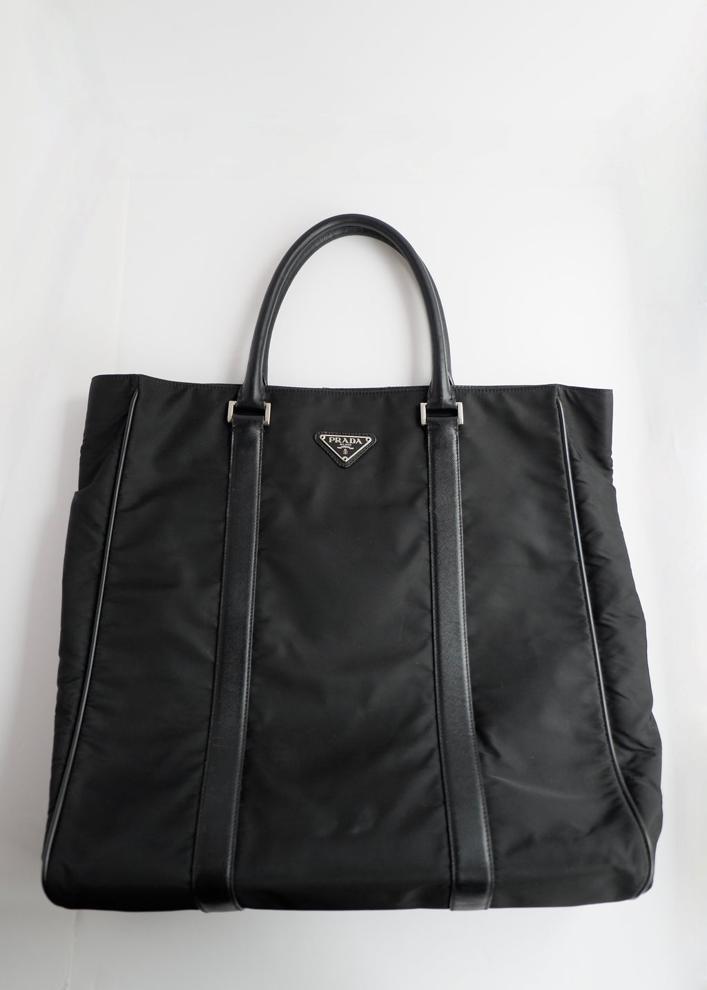 Preowned Prada Black Nylon Tote Bag