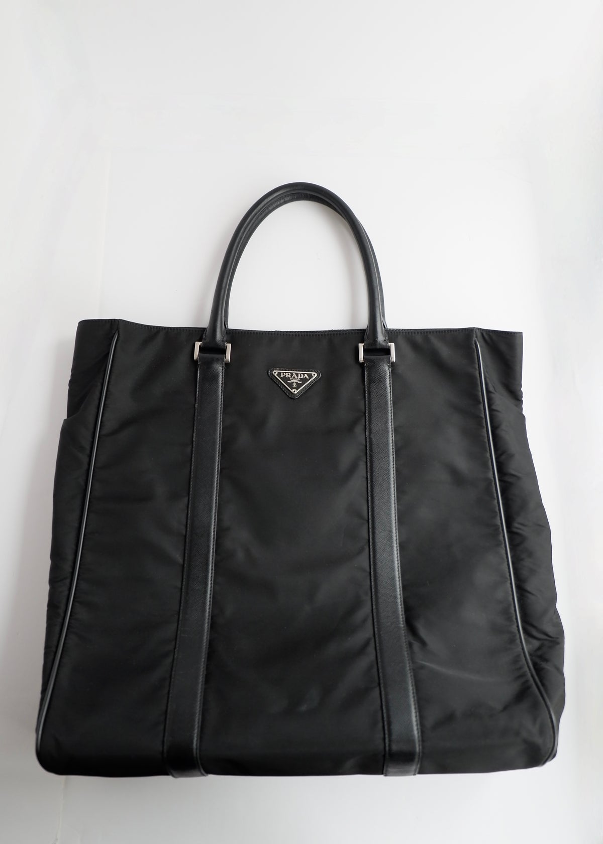 Preowned Prada Black Nylon Tote Bag