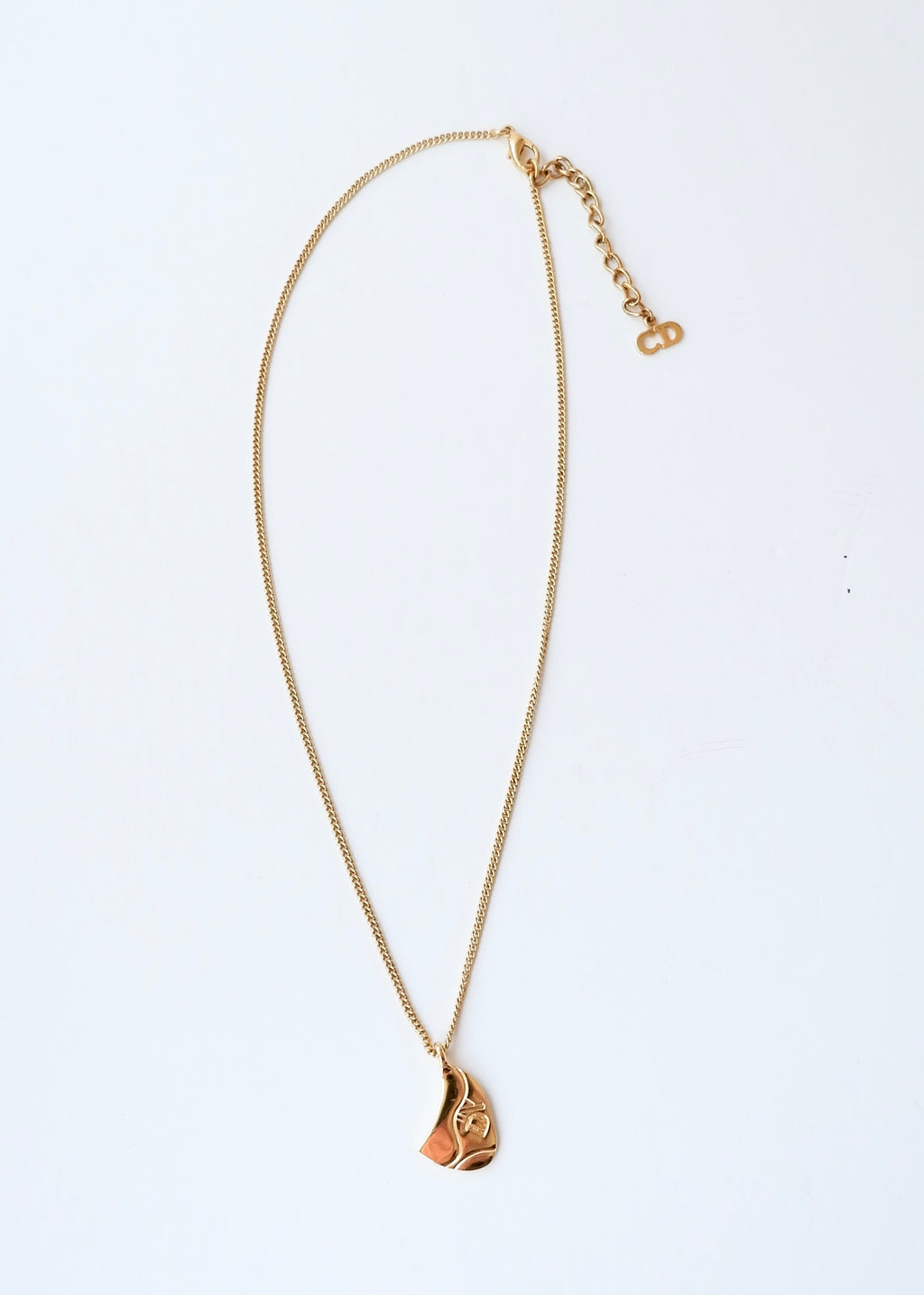 Preowned Vintage Dior Gold-Tone Saddle Charm Necklace