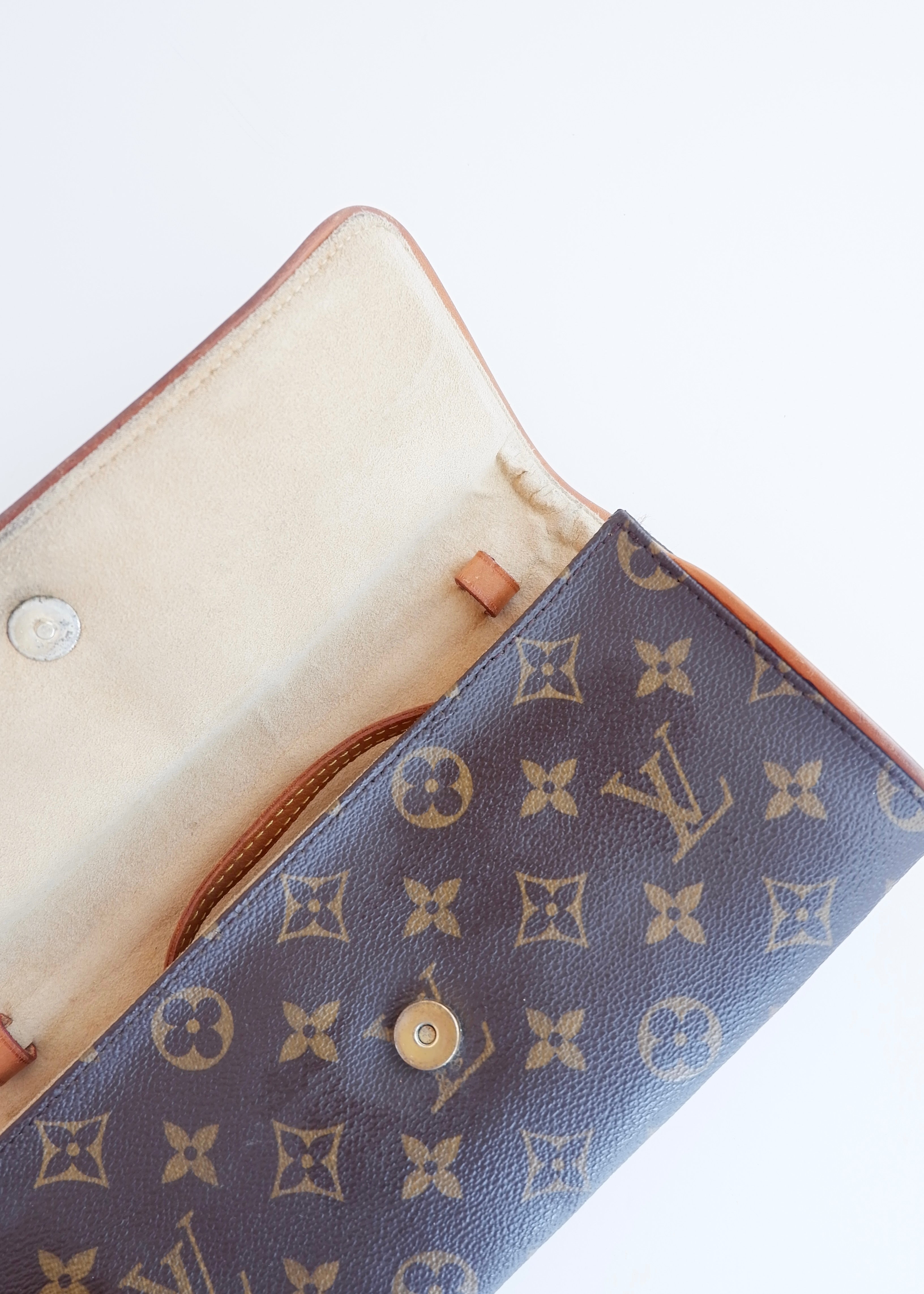Authentique Louis Vuitton Monogram Pochette Twin GM d'occasion