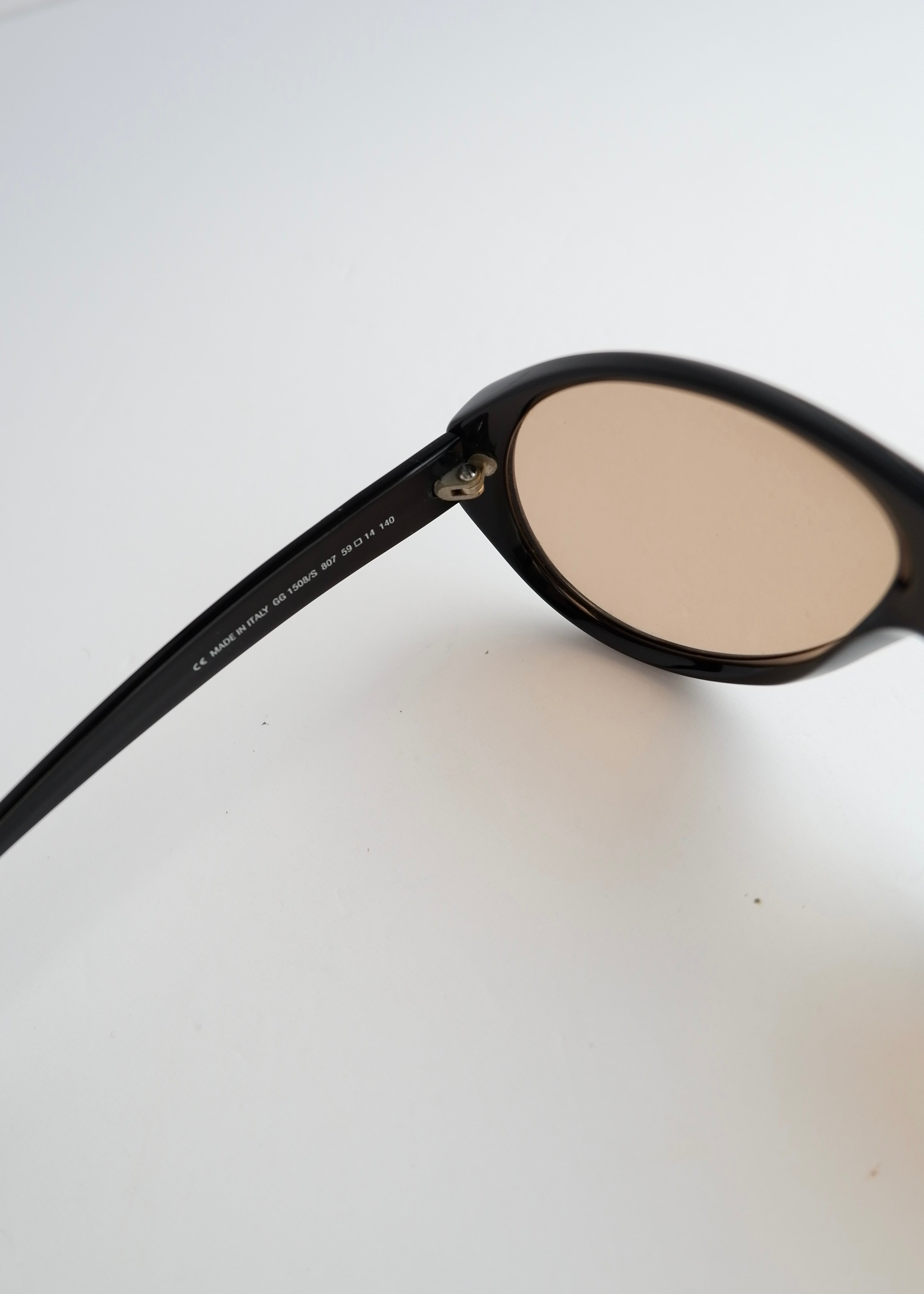 Authentic Preowned Gucci Black Aviator Acetate Frame Sunglasses