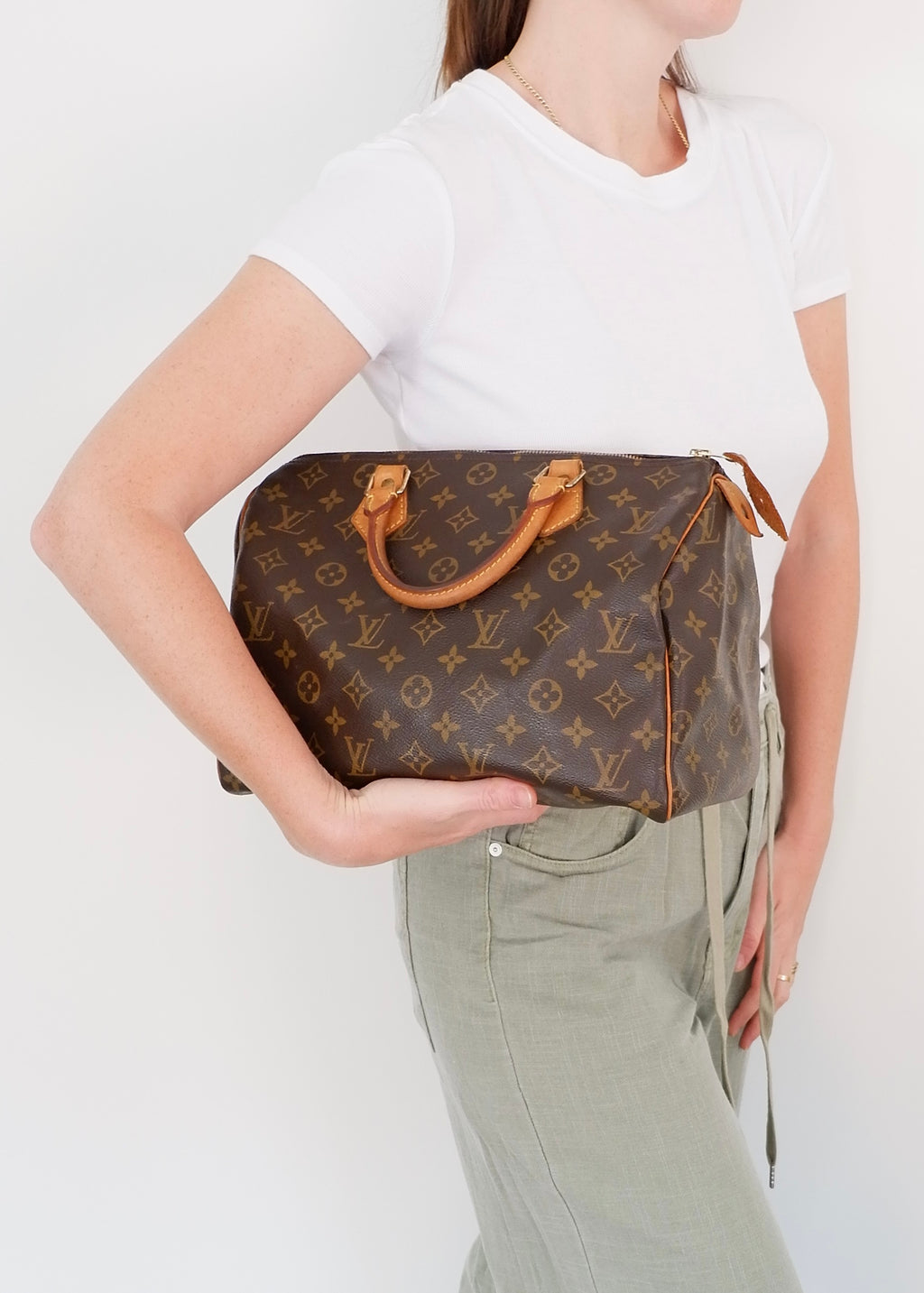 Preowned Vintage Louis Vuitton Monogram Speedy 30 Handbag