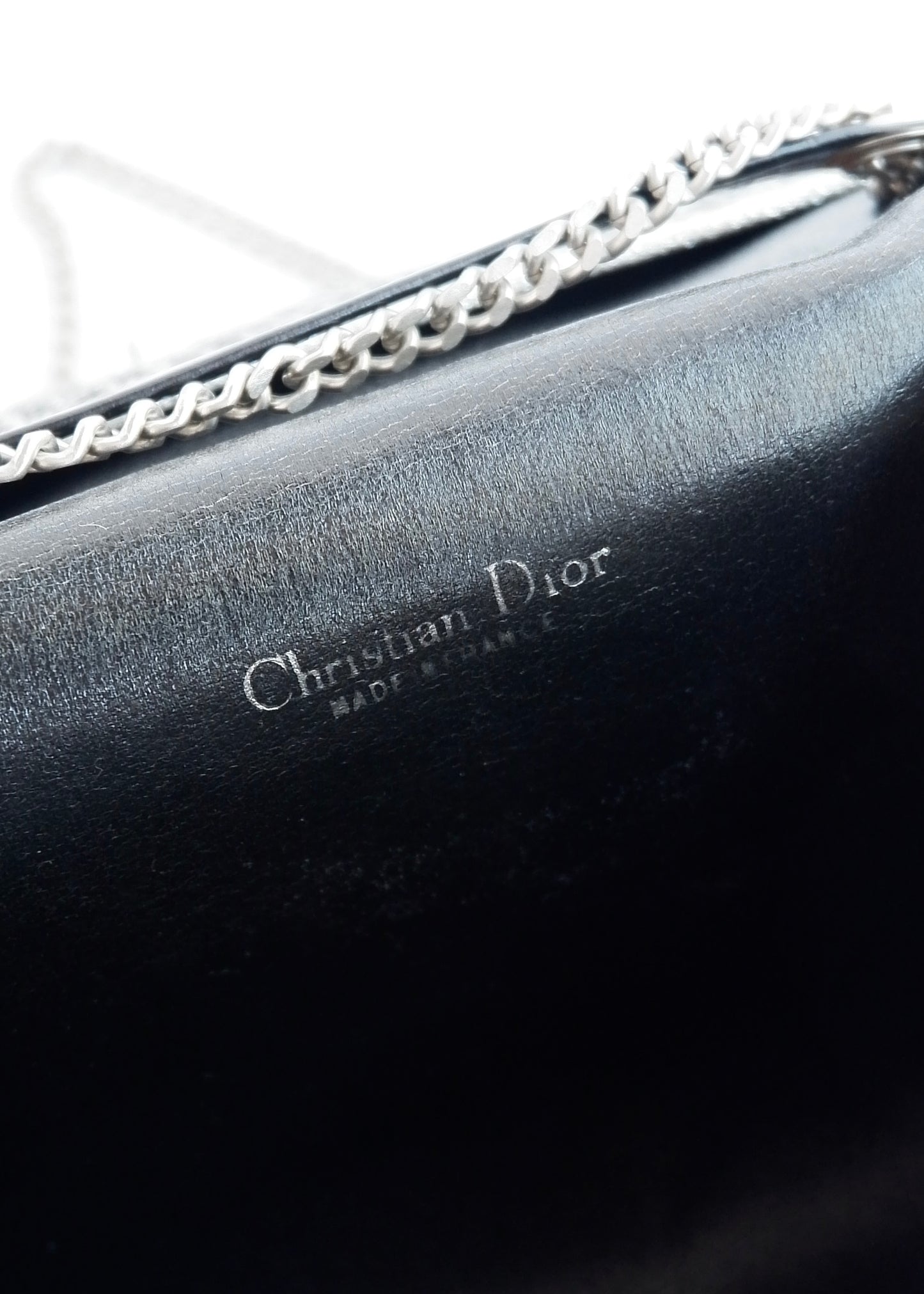 Authentic Preowned Vintage Christian Dior Navy Trotter Shoulder Bag