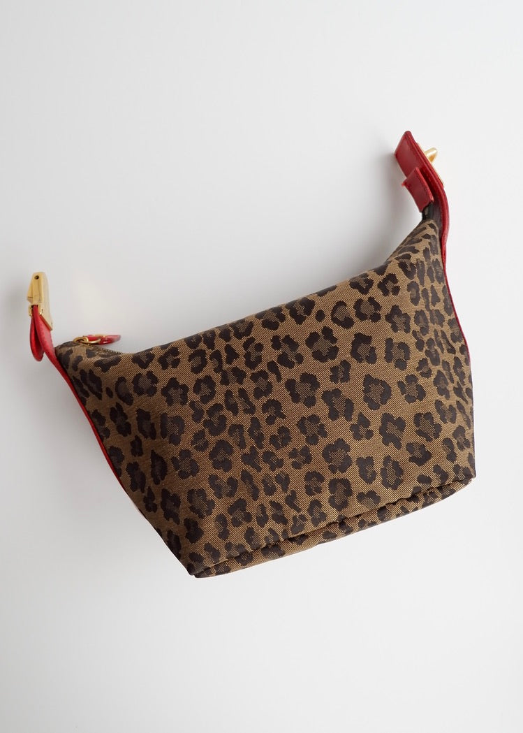 Authentic Preowned Vintage Fendi Animal Print Hand Pouch