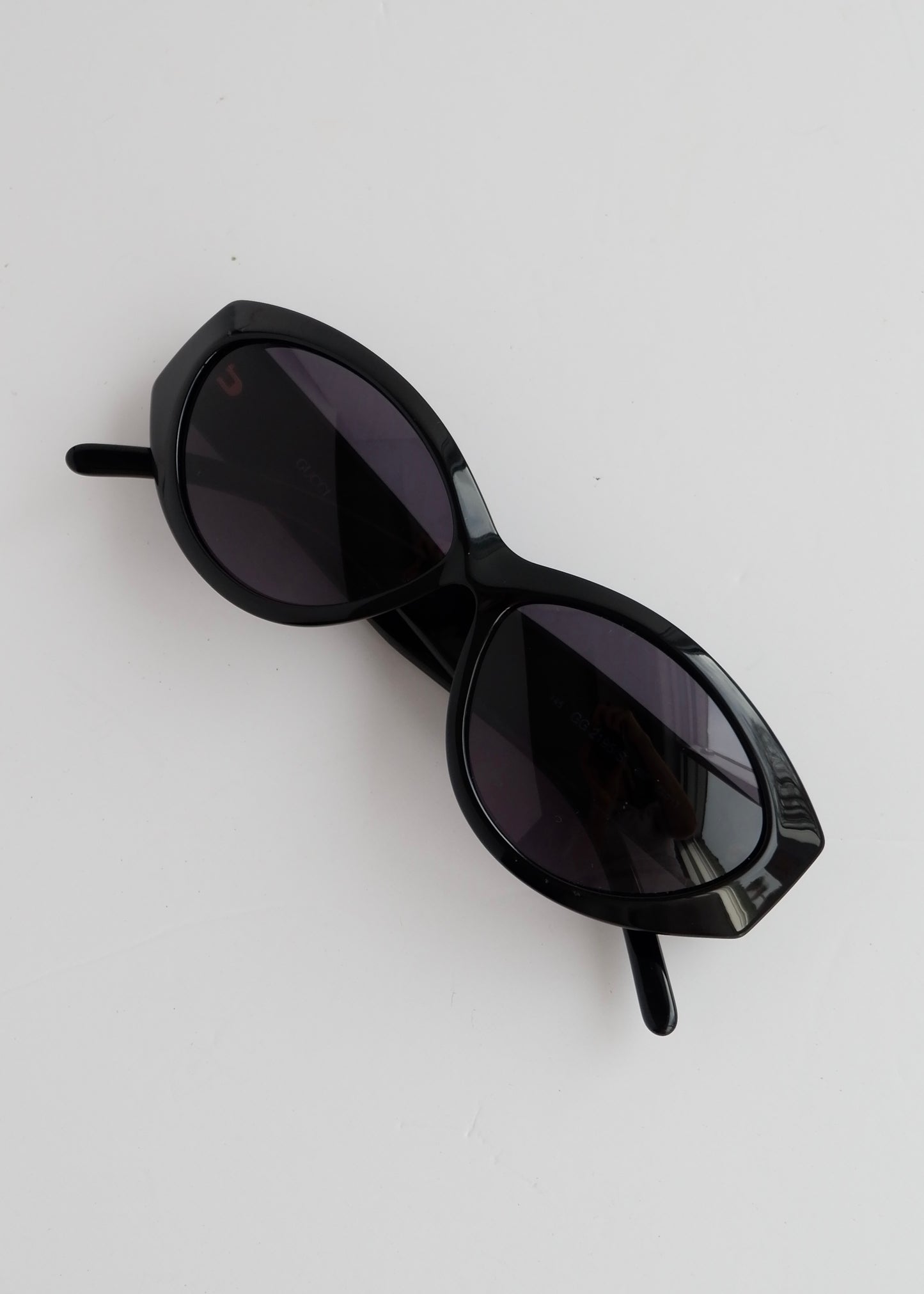 Authentic Preowned Gucci Black Cat Eye Sunglasses