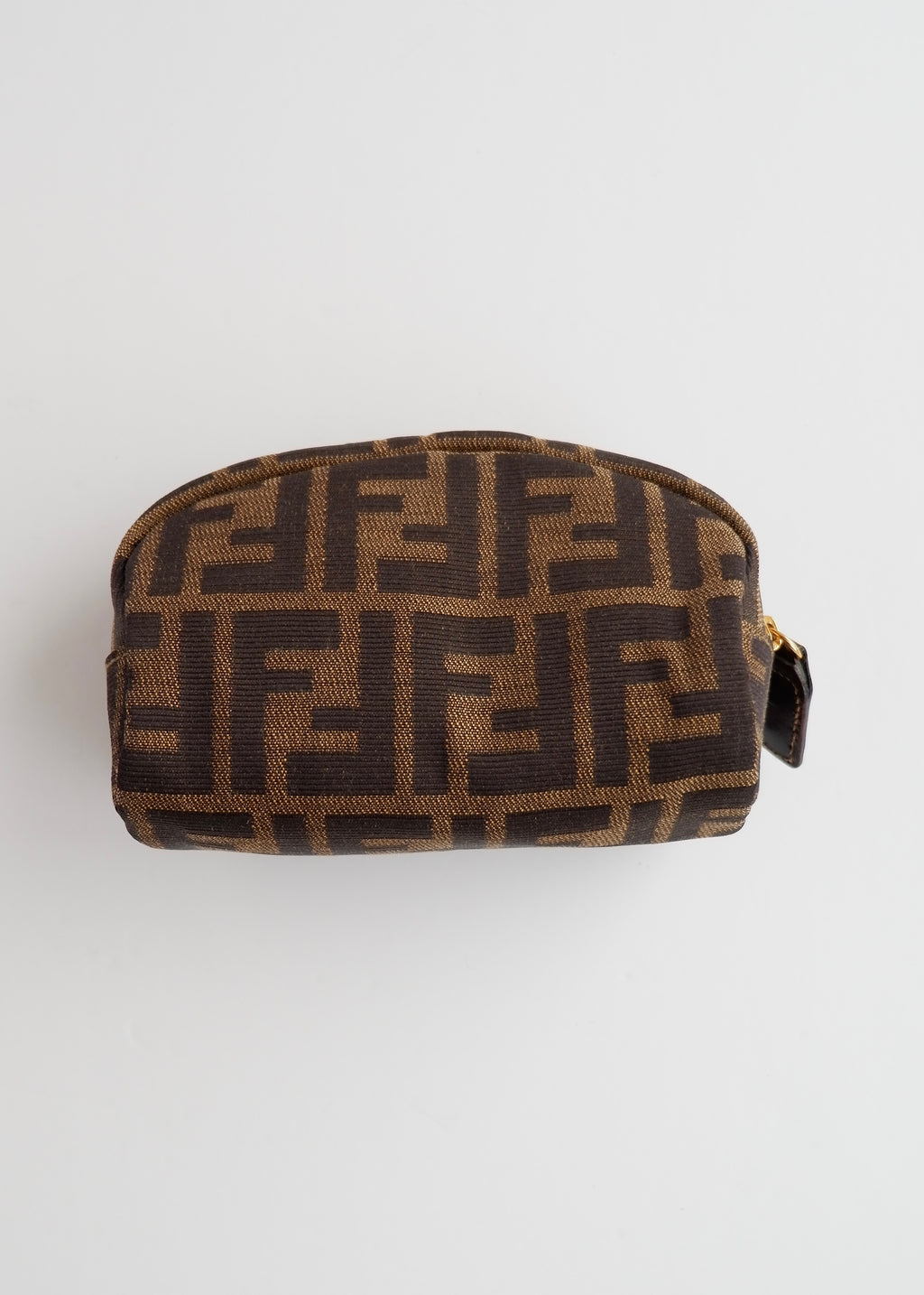 Authentic Preowned Fendi Brown Canvas Zucca Print Pouch
