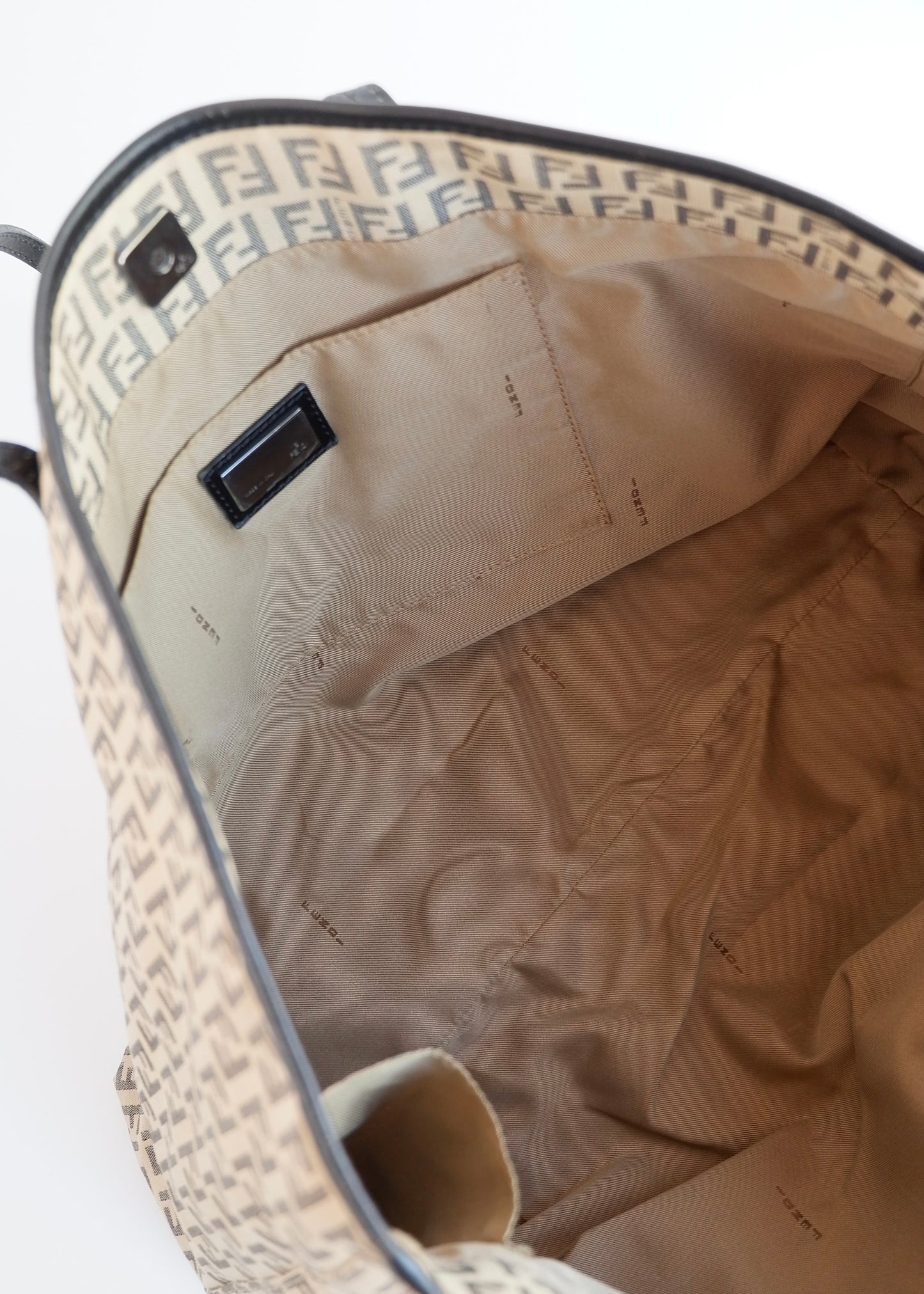 Authentic Preowned Fendi Black Zucchino Tote Bag