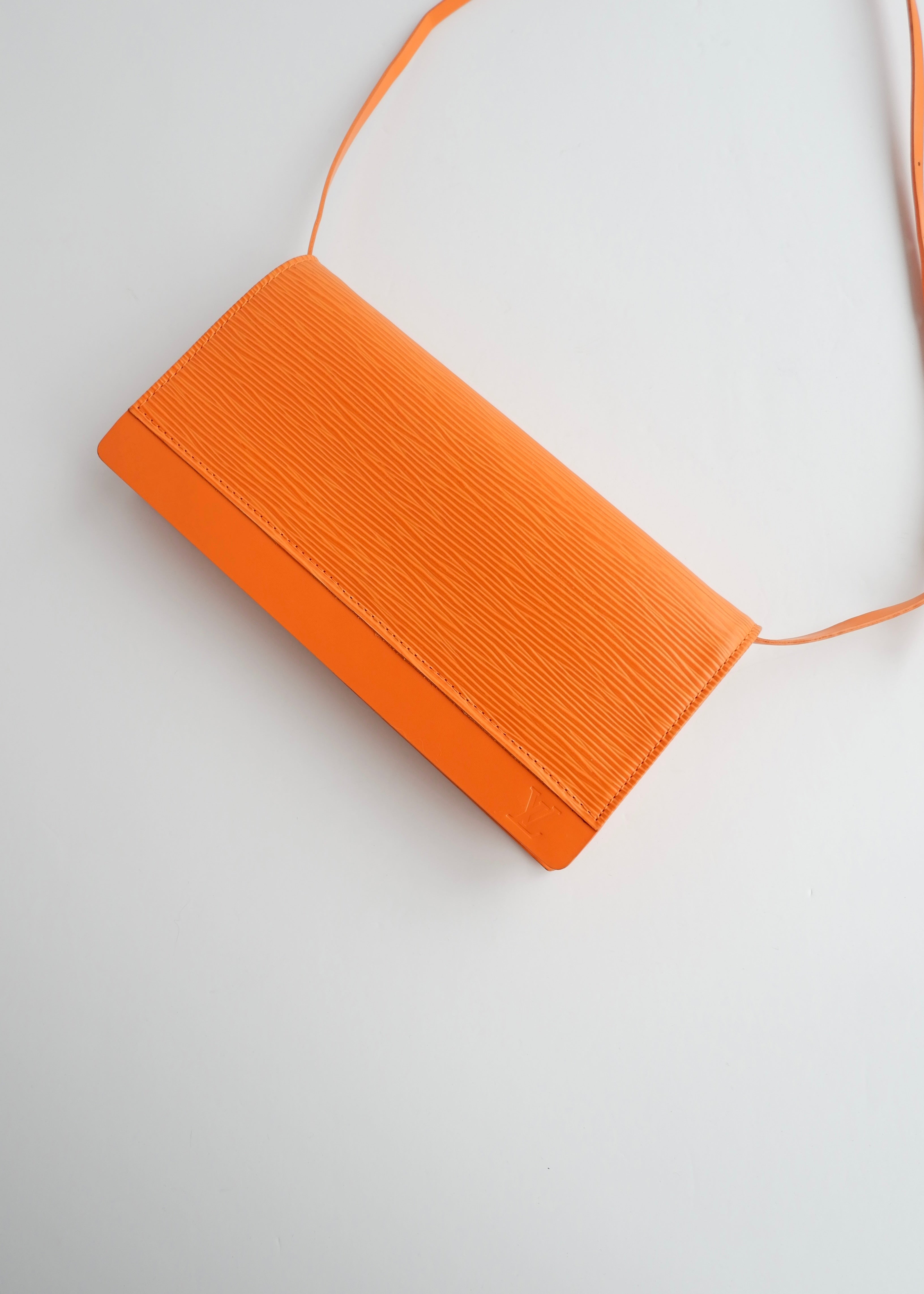 Authentic Preowned Louis Vuitton Orange Epi Leather Honfleur Shoulder Bag