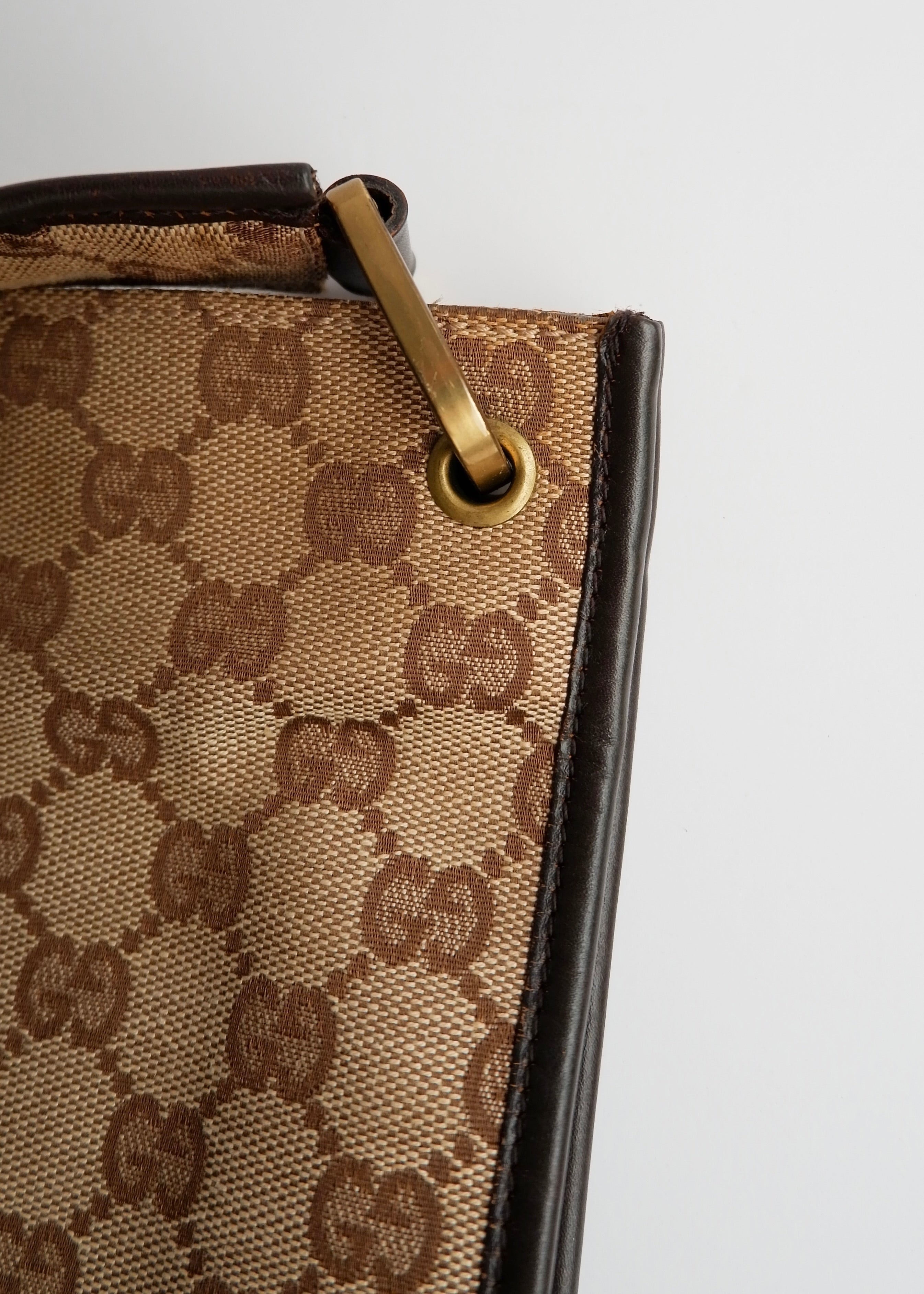 Authentic Preowned Gucci Brown GG Canvas Crossbody Bag