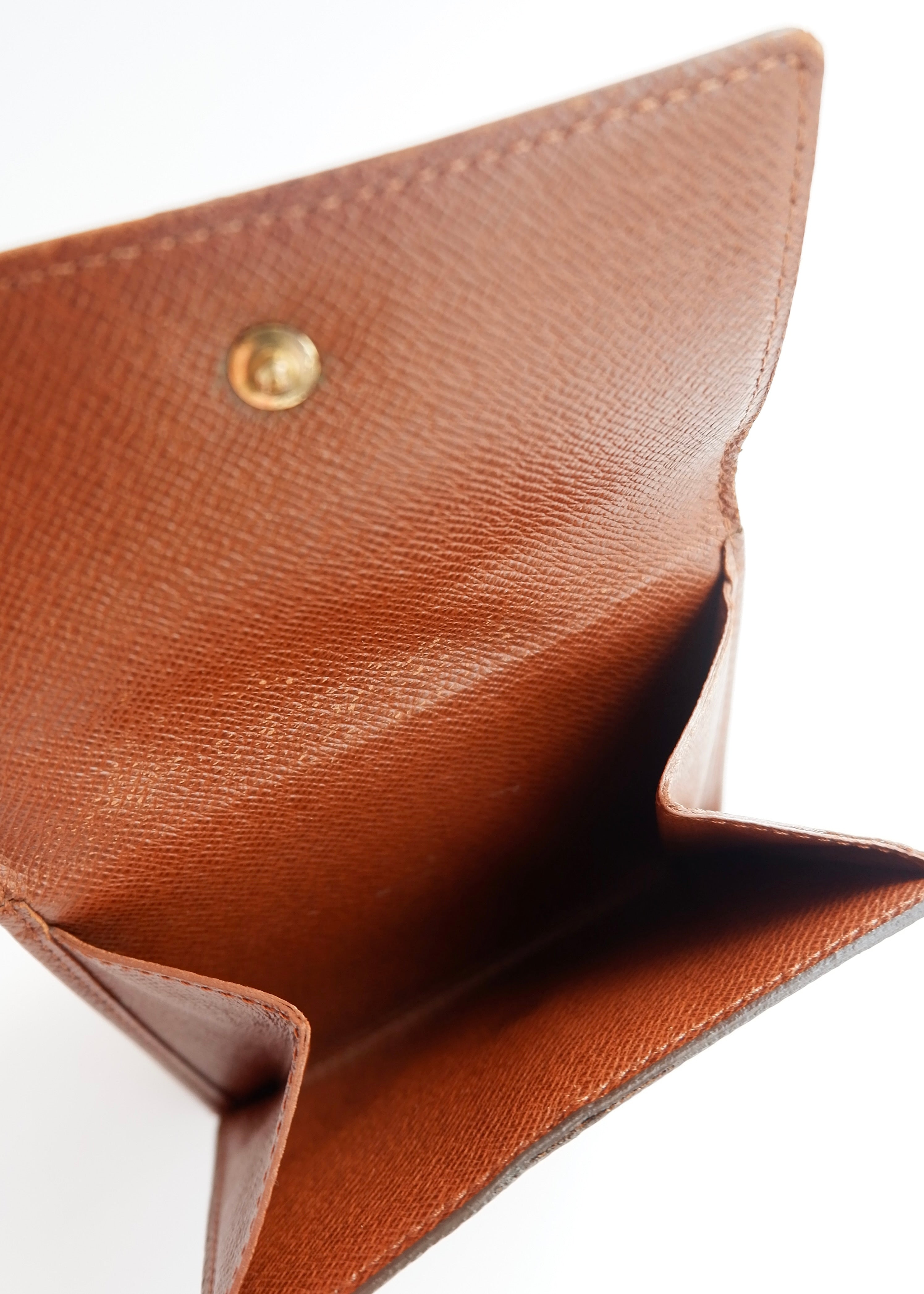 Preowned Louis Vuitton Brown Monogram Coated Canvas Compact Wallet