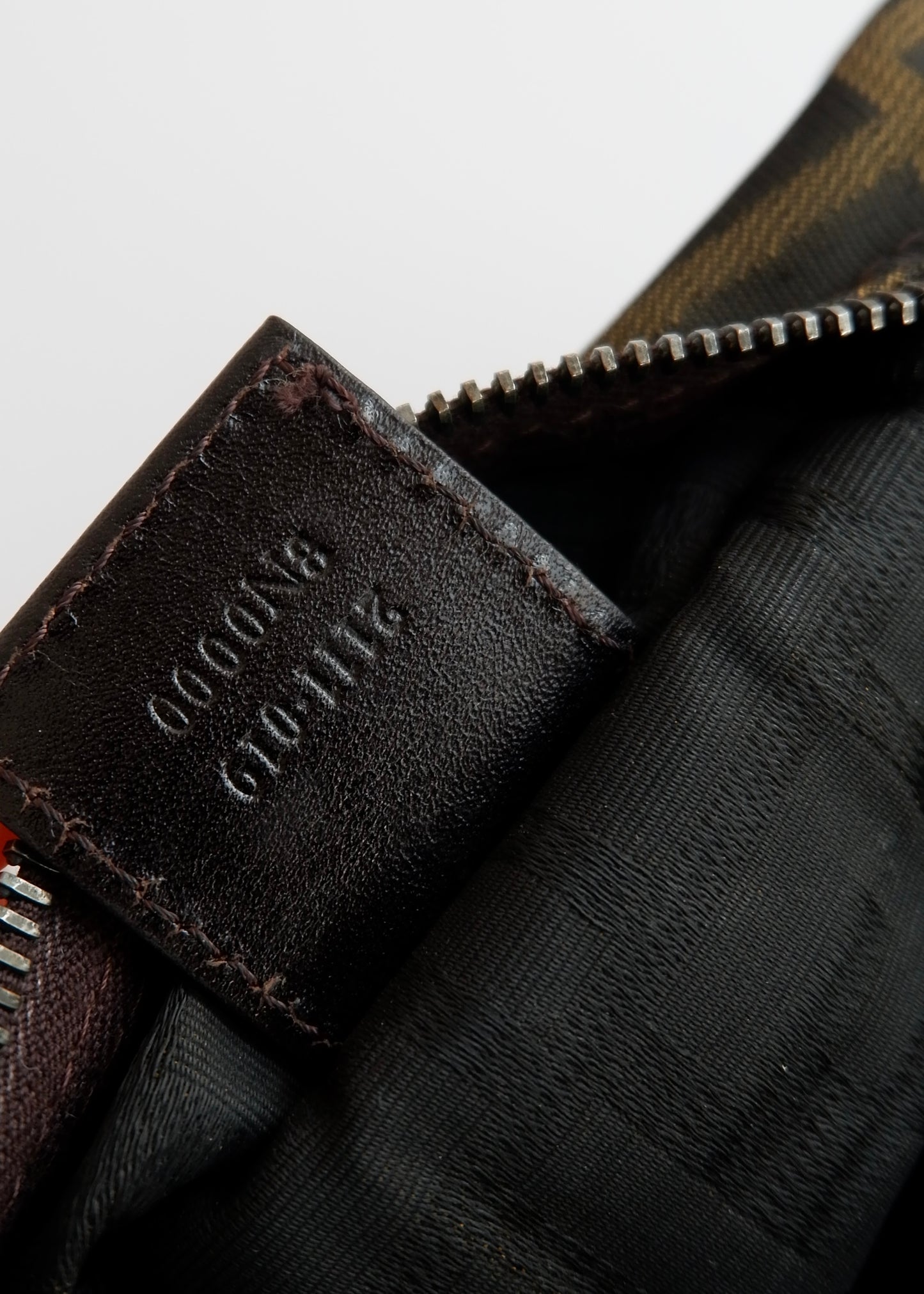 Authentic Preowned Vintage Fenci Brown Canvas Zucca Mini Handbag