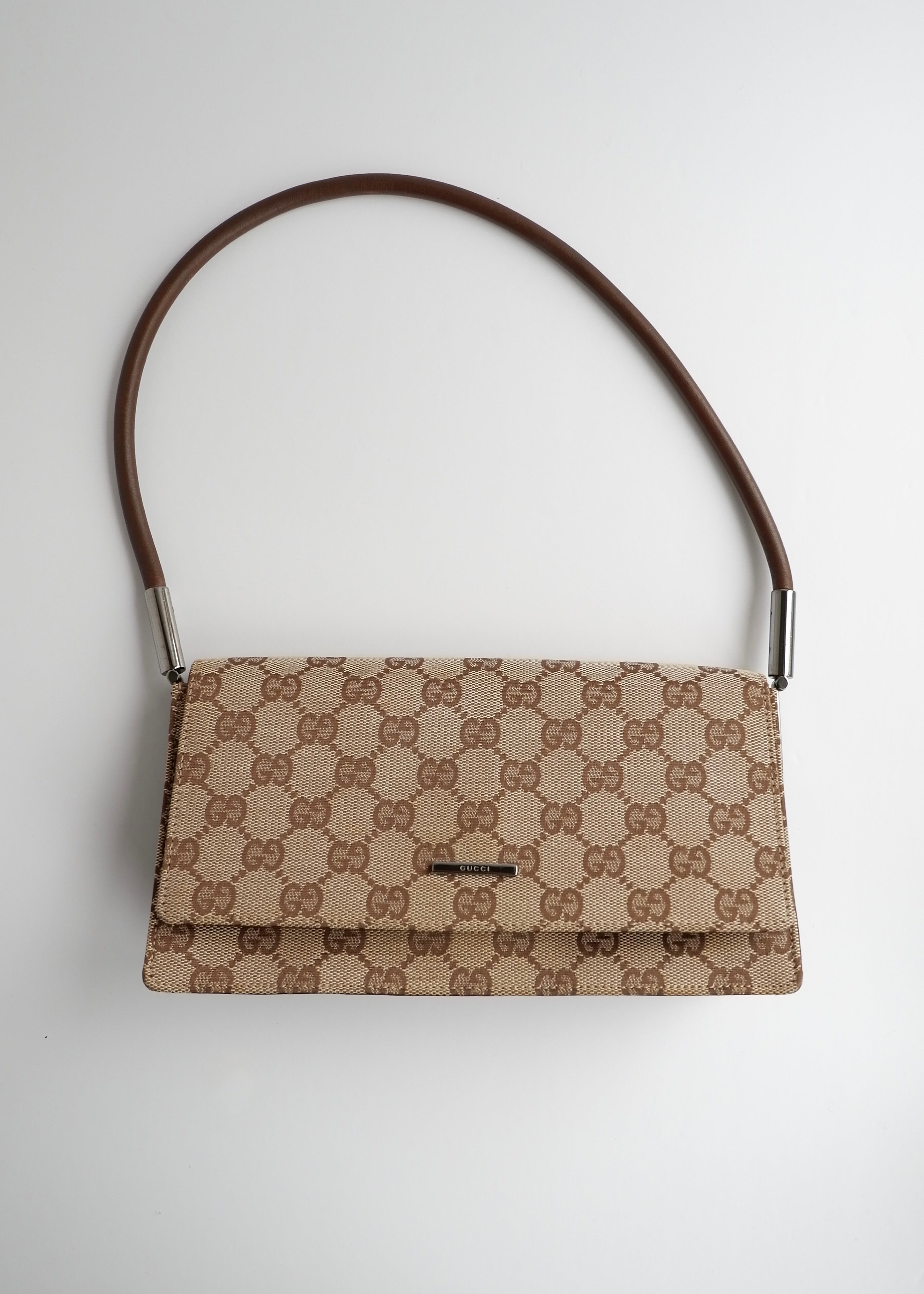 Authentic Preowned Gucci Brown GG Canvas Shoulder Bag