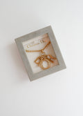 Preowned Vintage Dior Gold Tone Logo Necklace