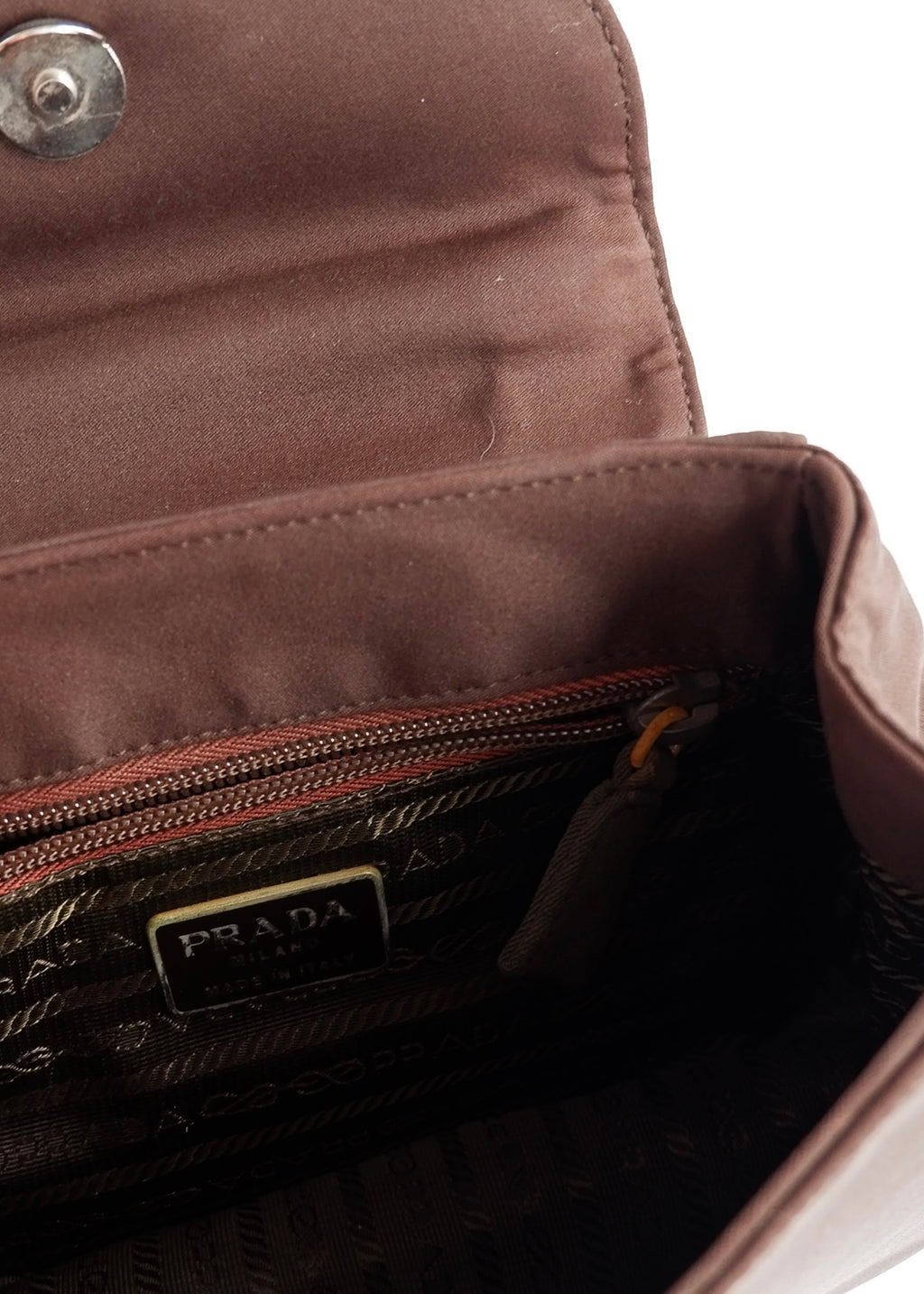 Authentic Preowned Prada Nylon Brown Nylon Top Handle Bag